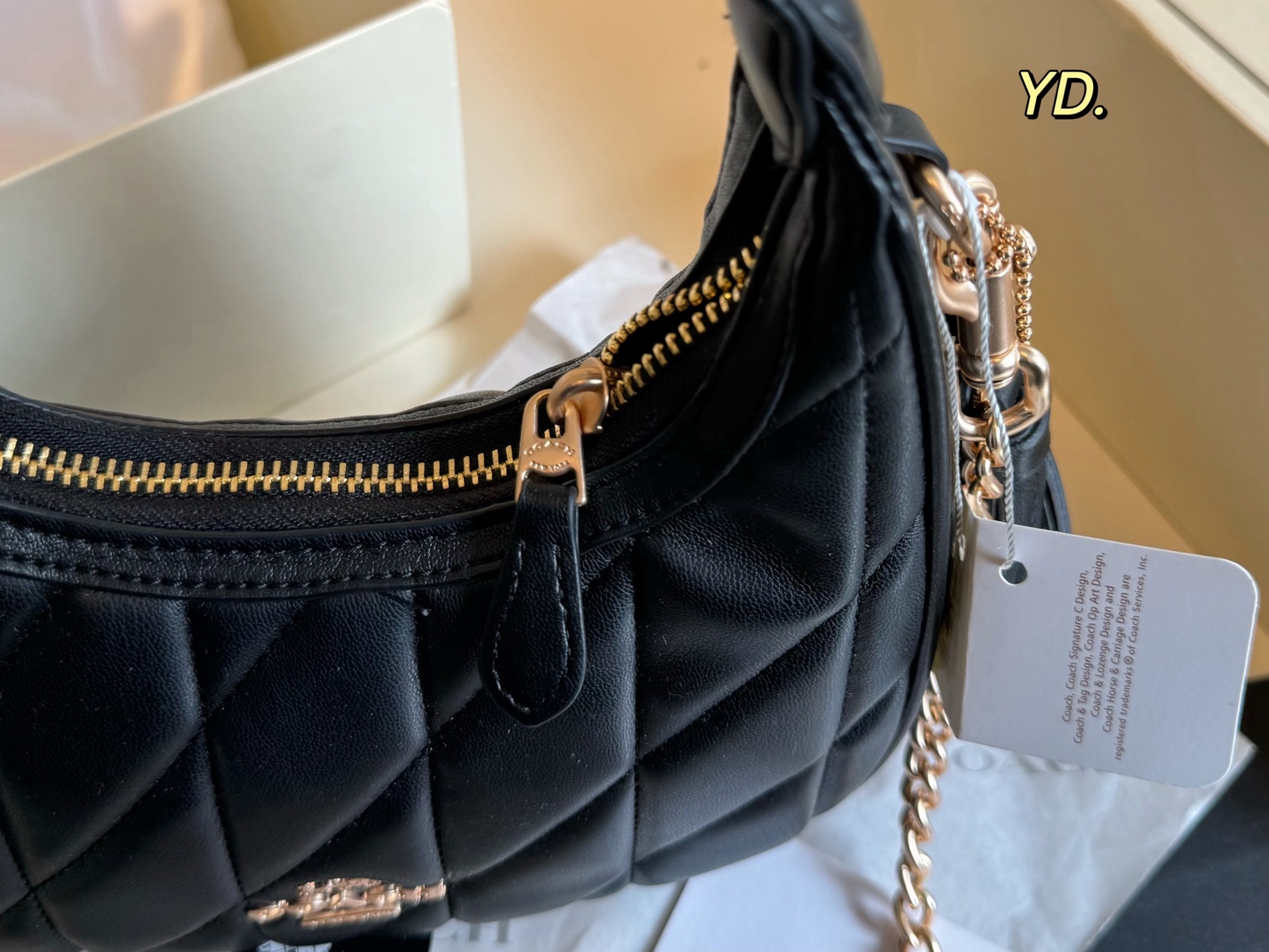 Coach's new Carmen mini crescent armpit bag