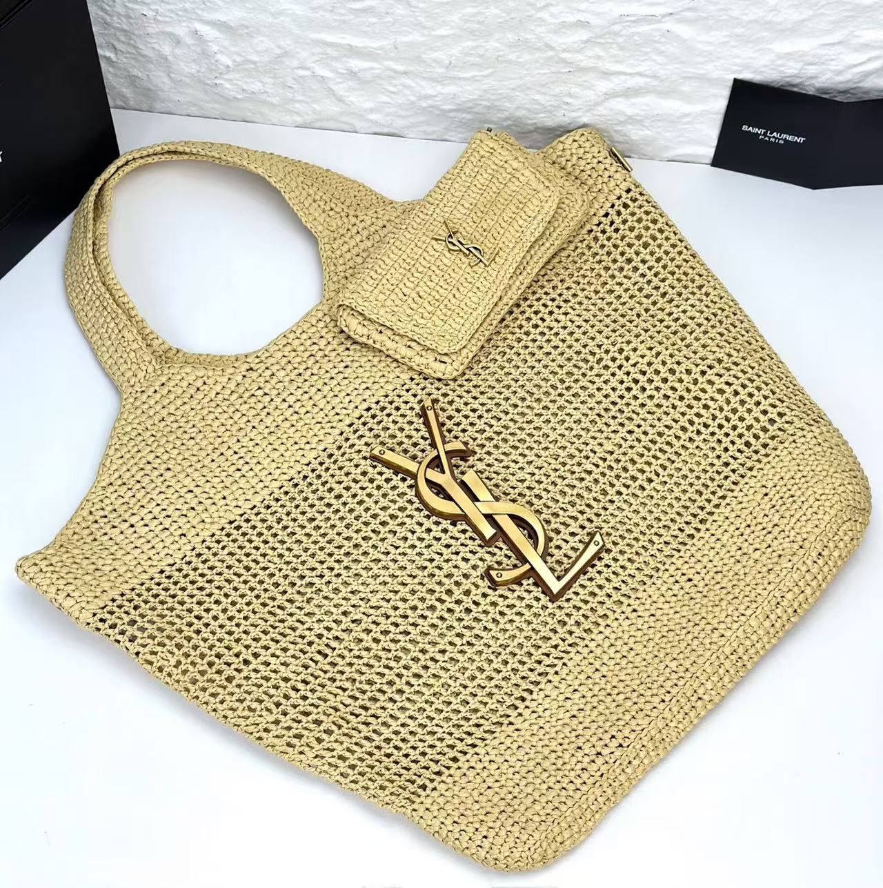 YSL straw bags are of high quality