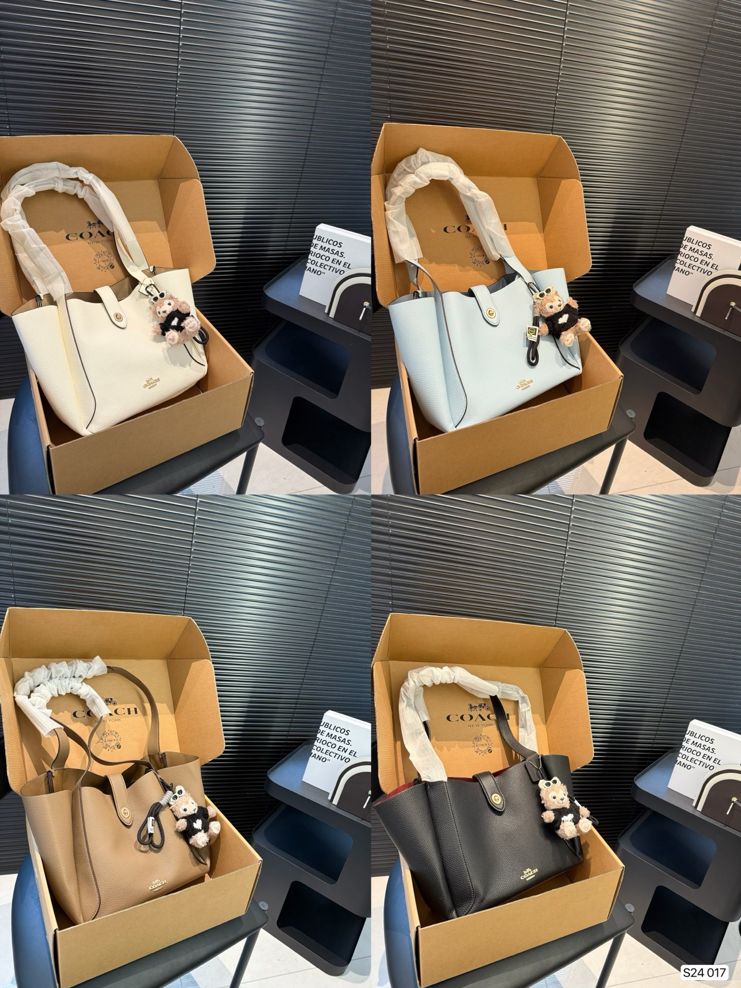 Coach vegetable basket hand-held crossbody bag retro high-end