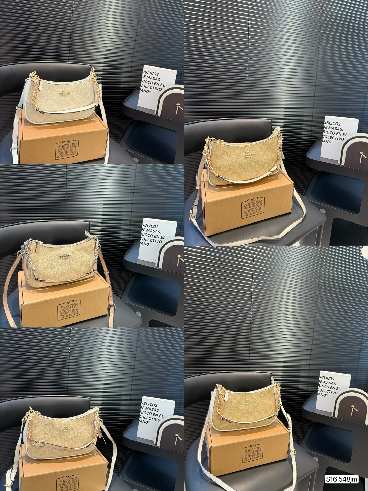 Coach chain crossbody shoulder bag