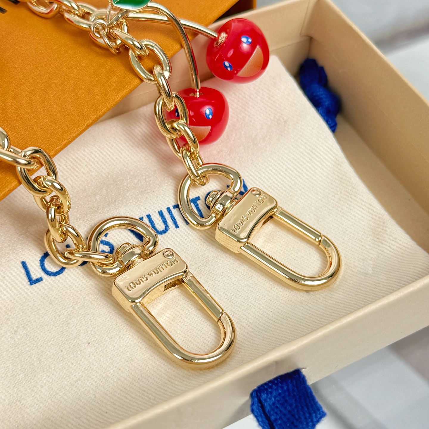 LV x TM CERISE Cherry Bag Charm Chain