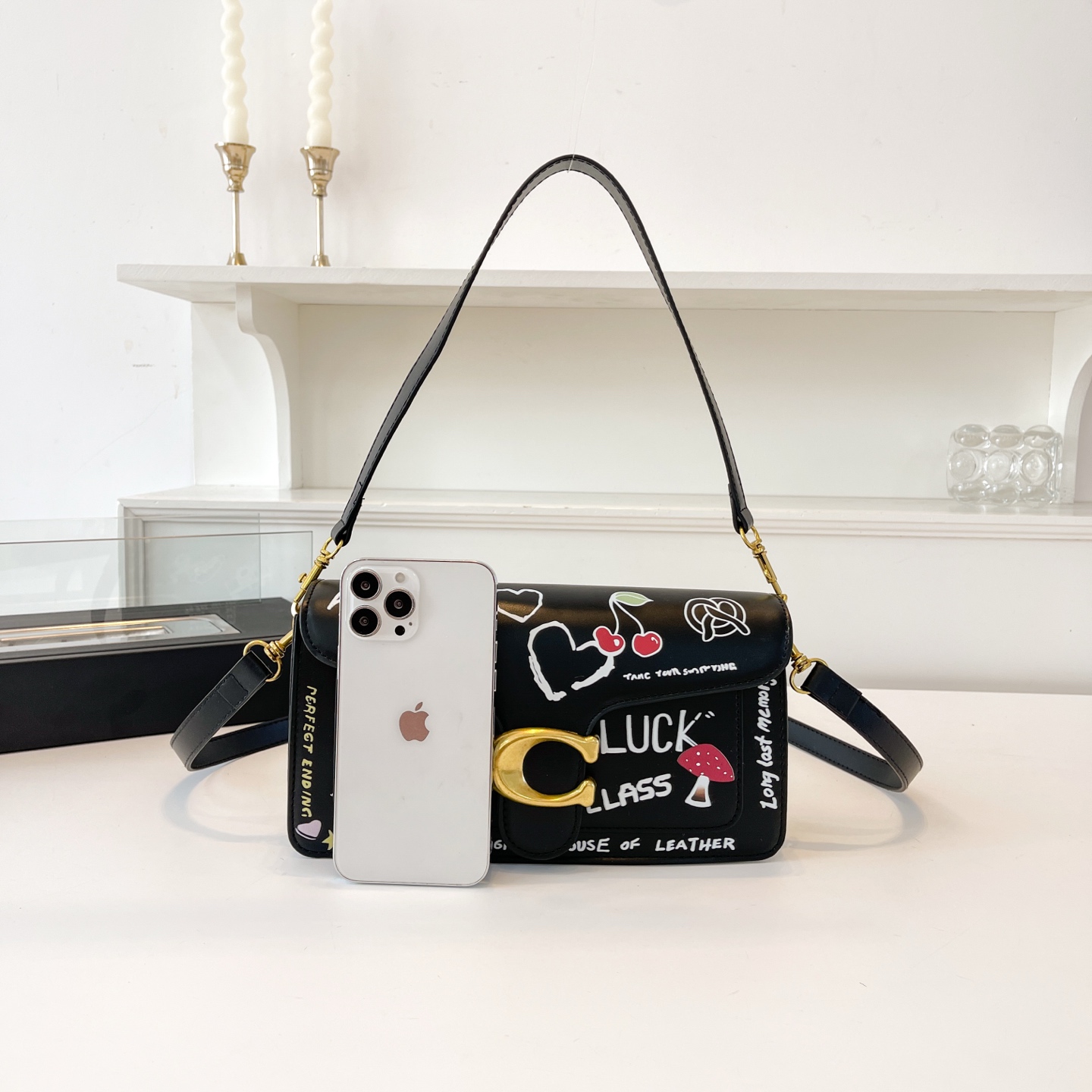 Coach Women's Printed Shoulder Bag Crossbody Bag Commuting