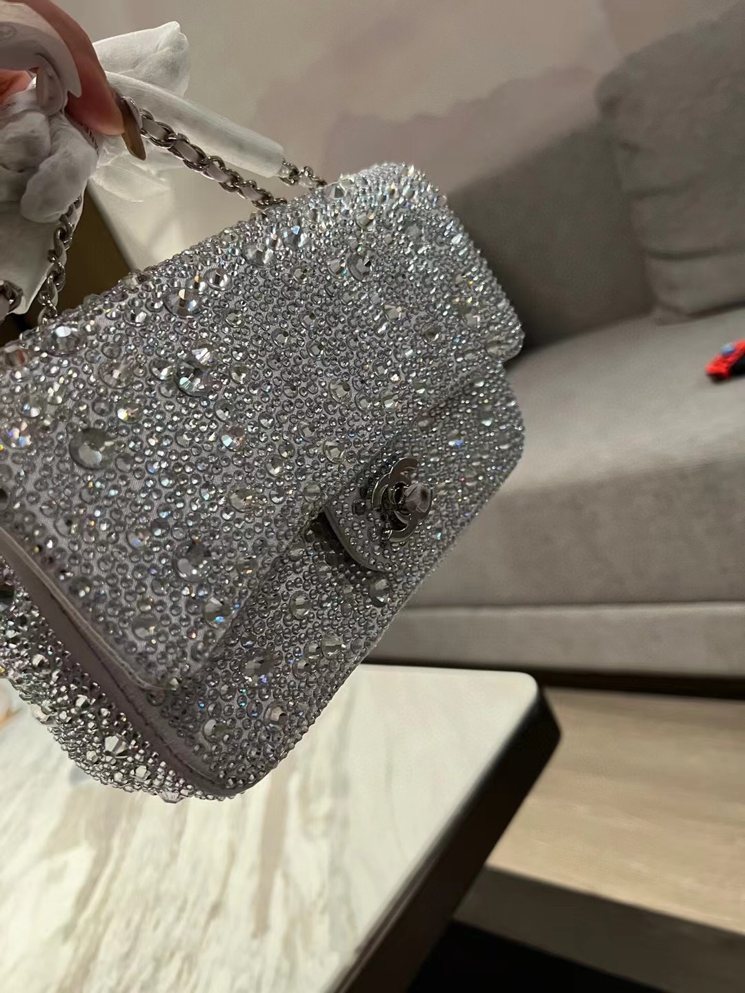 Chanel CF full diamond bag