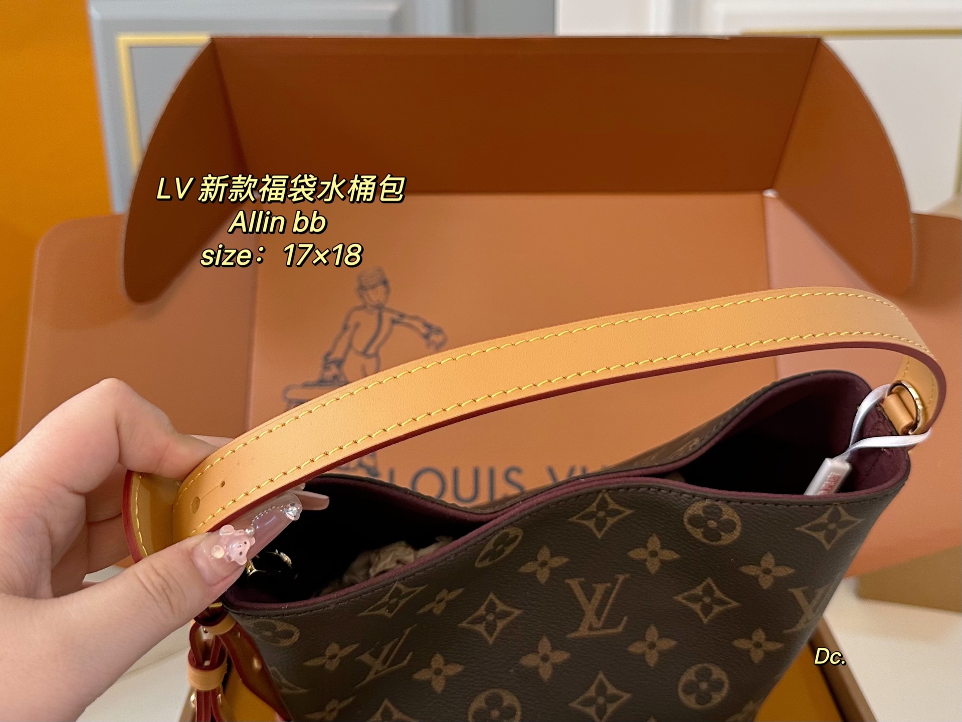 LV new Allinbb bucket bag