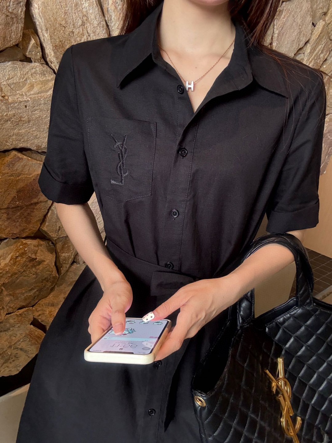 YSL simple retro dress