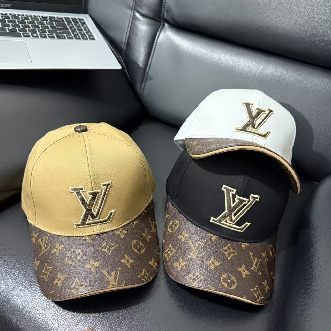 LV patchwork fashion baseball cap