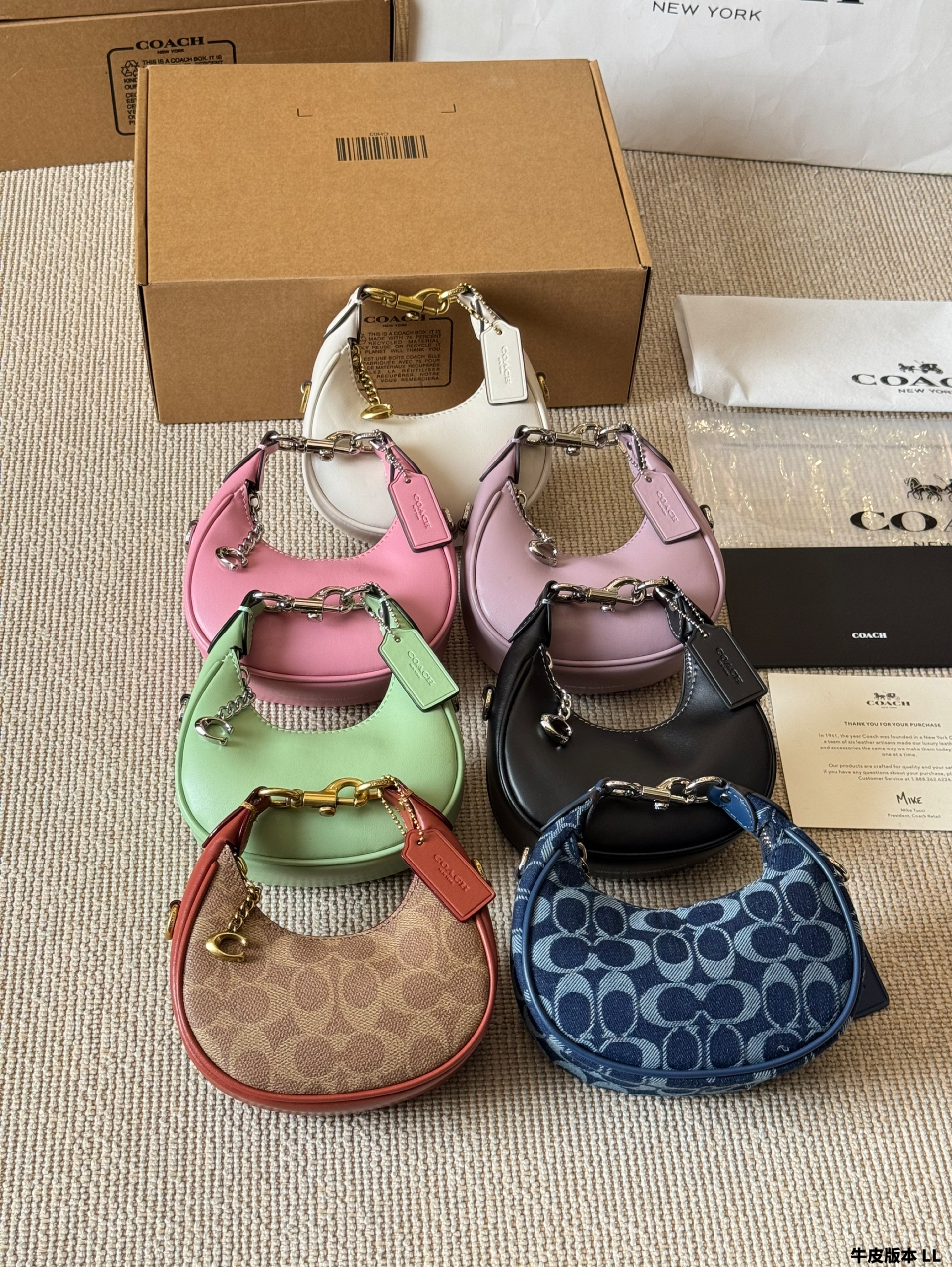 COACH mini crescent-shaped bag