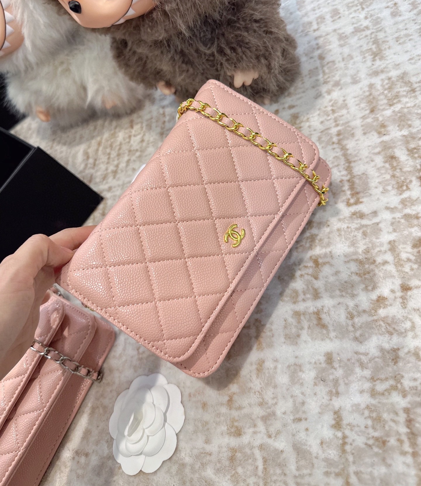 Chanel woc shoulder crossbody chain bag