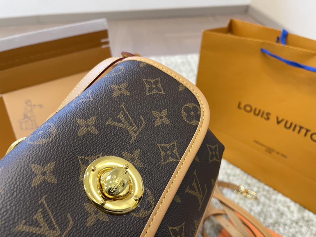 LV gold bean bag underarm bag