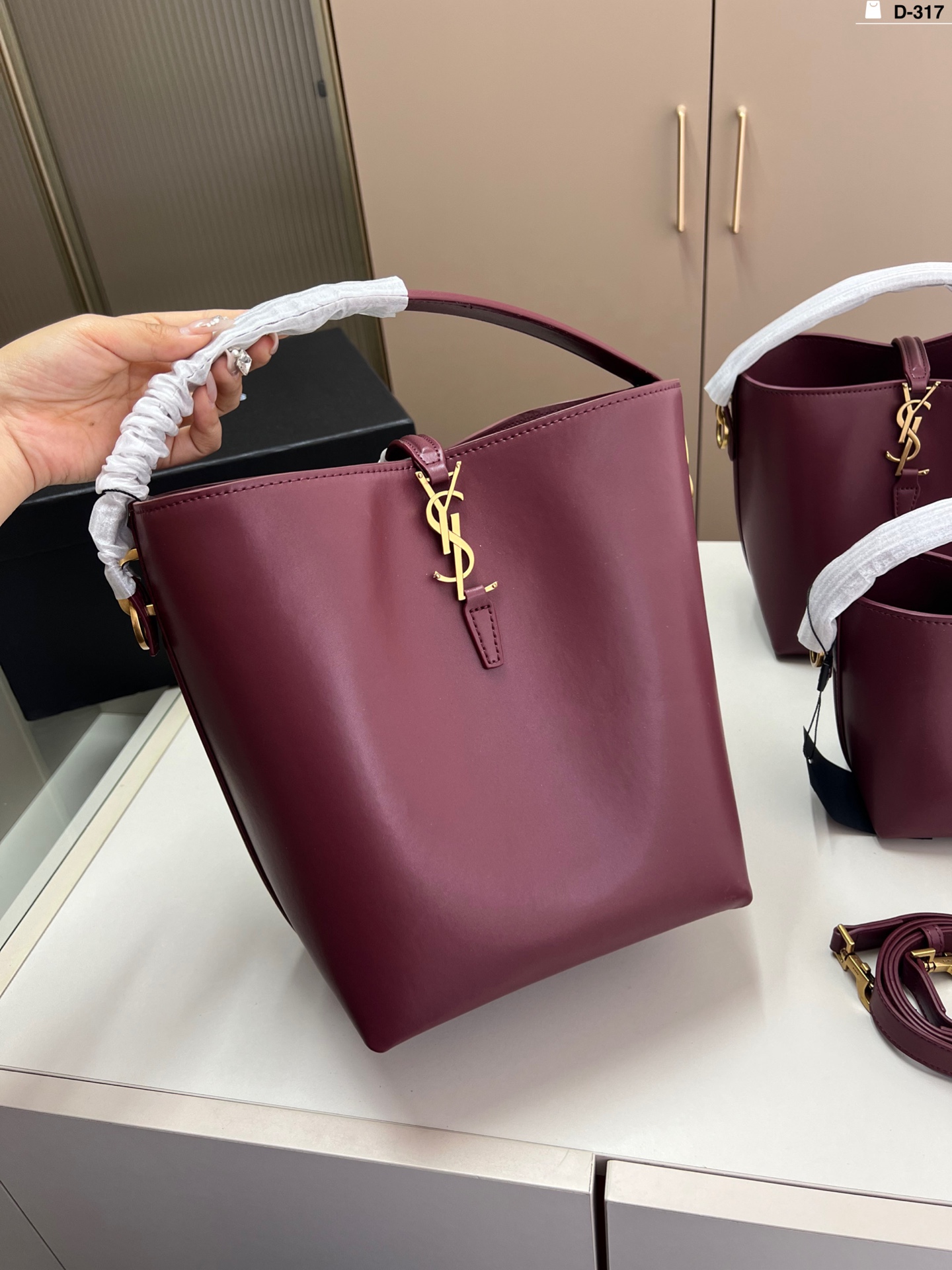 YSL bucket bag handbag