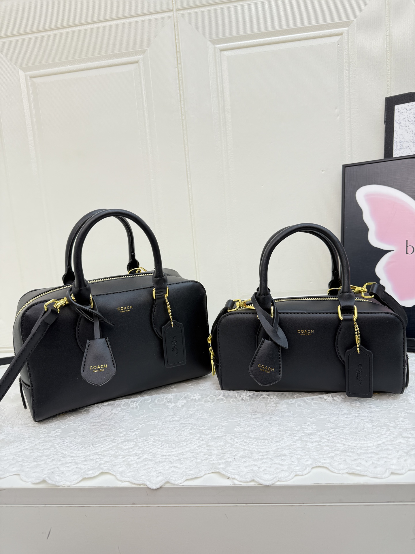 Coach temperament versatile small square bag European and American retro crossbody handbag