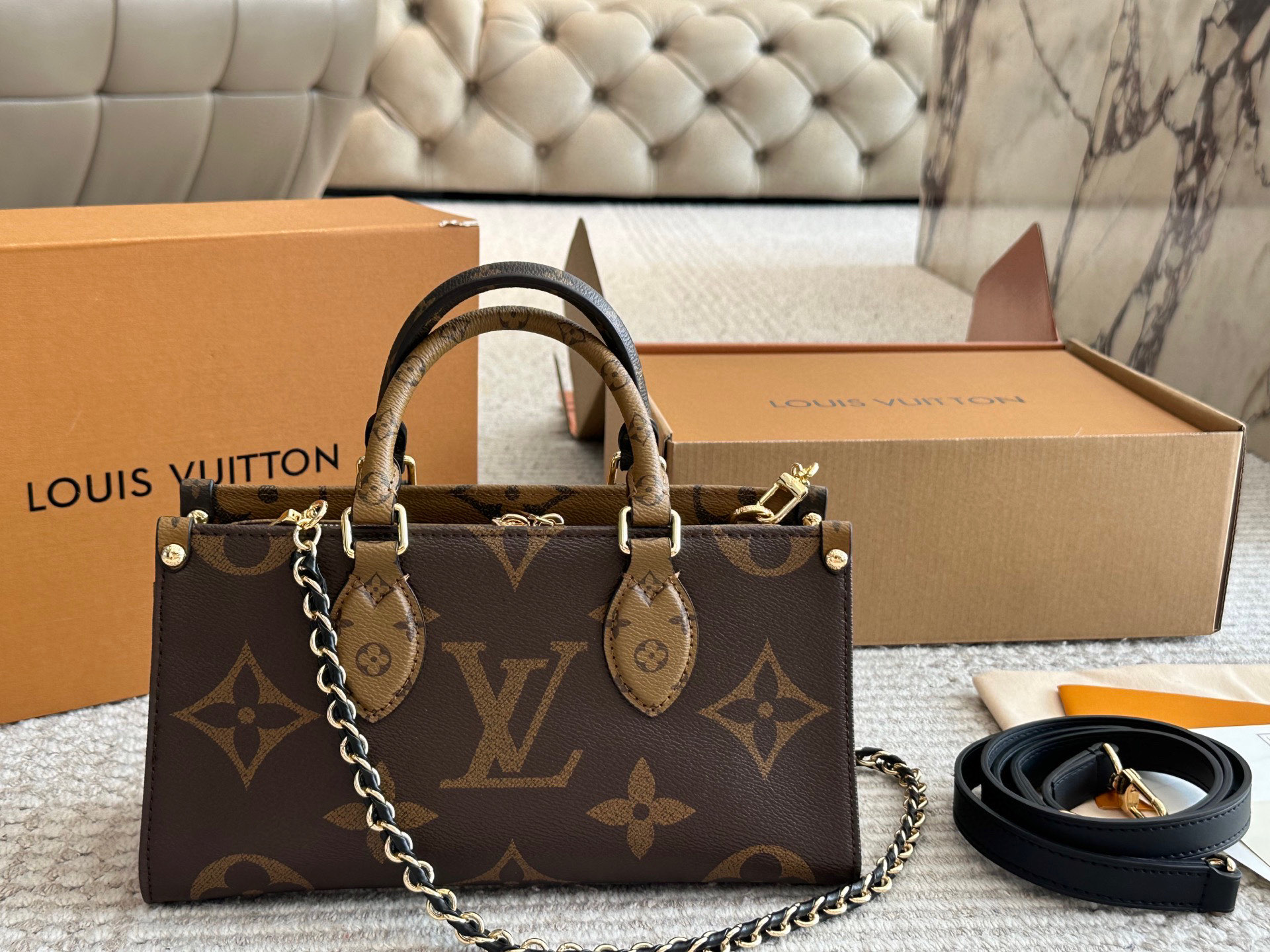 LV OnTheGo east west small tote bag