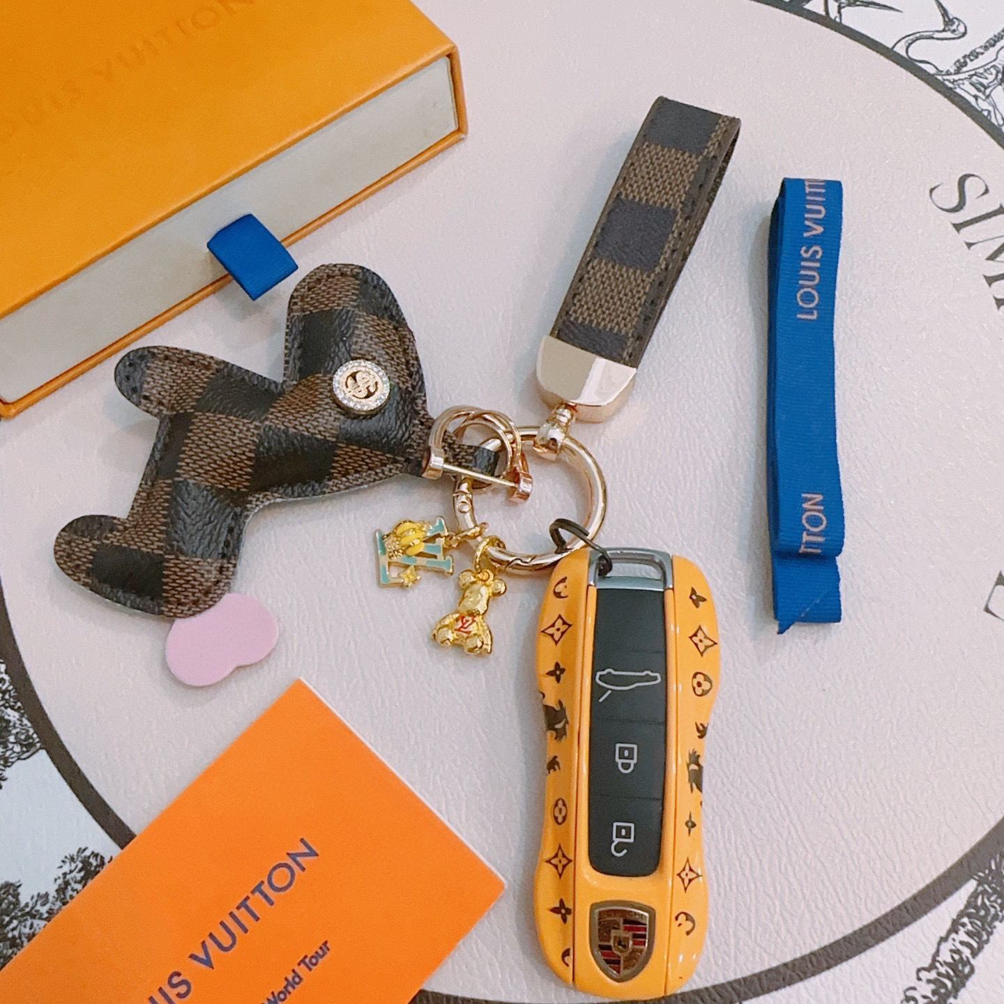 LV keychain bag buckle