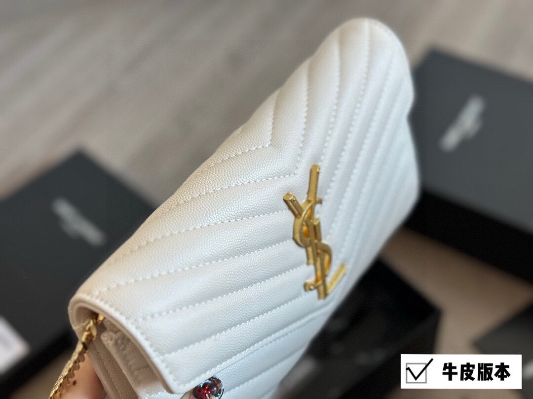 YSL WOC Caviar Cowhide Chain Bag