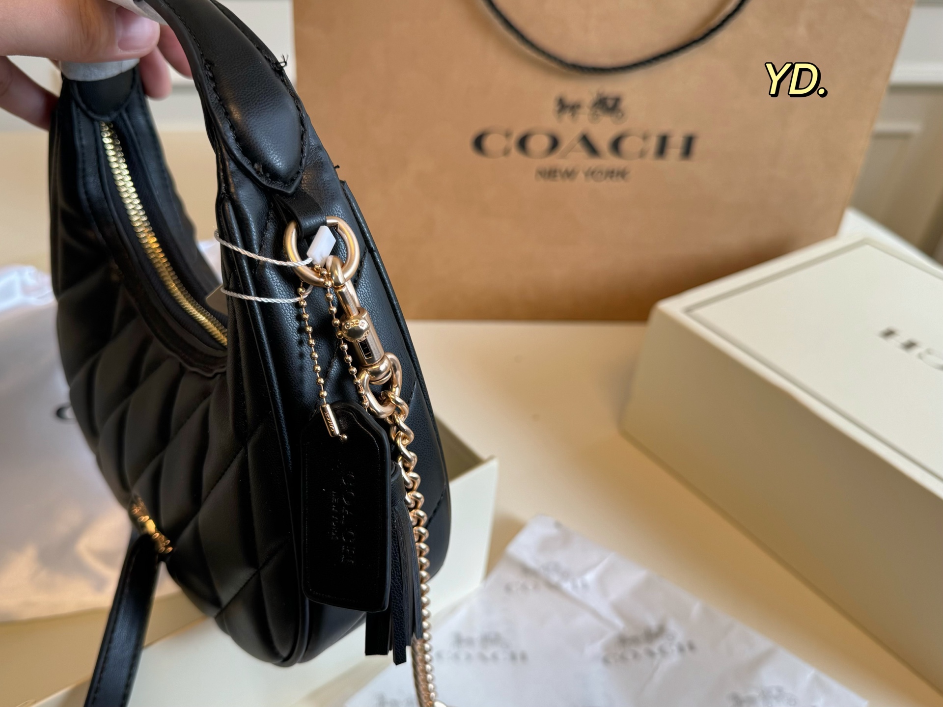 Coach's new Carmen mini crescent armpit bag