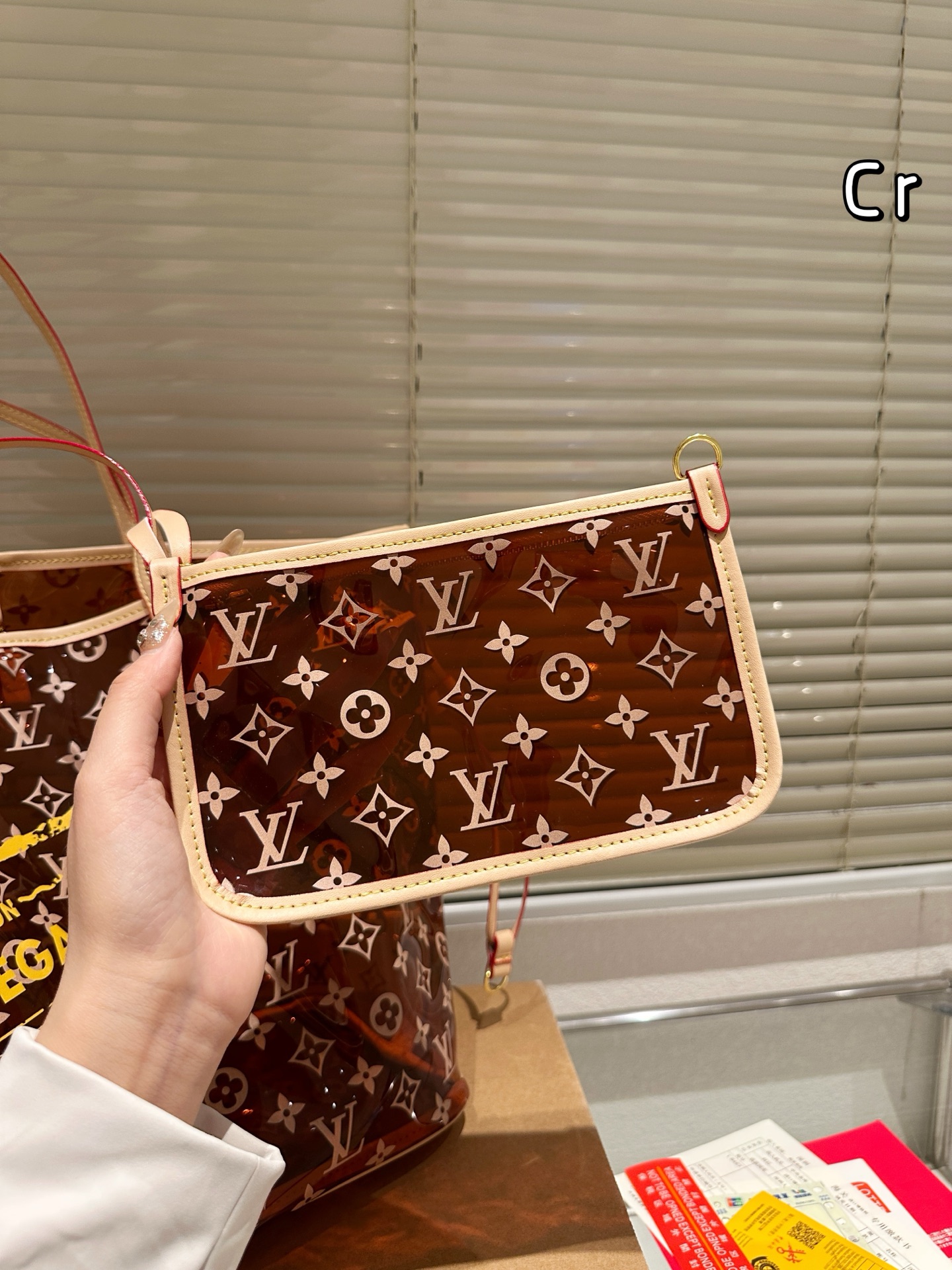 LV transparent bag