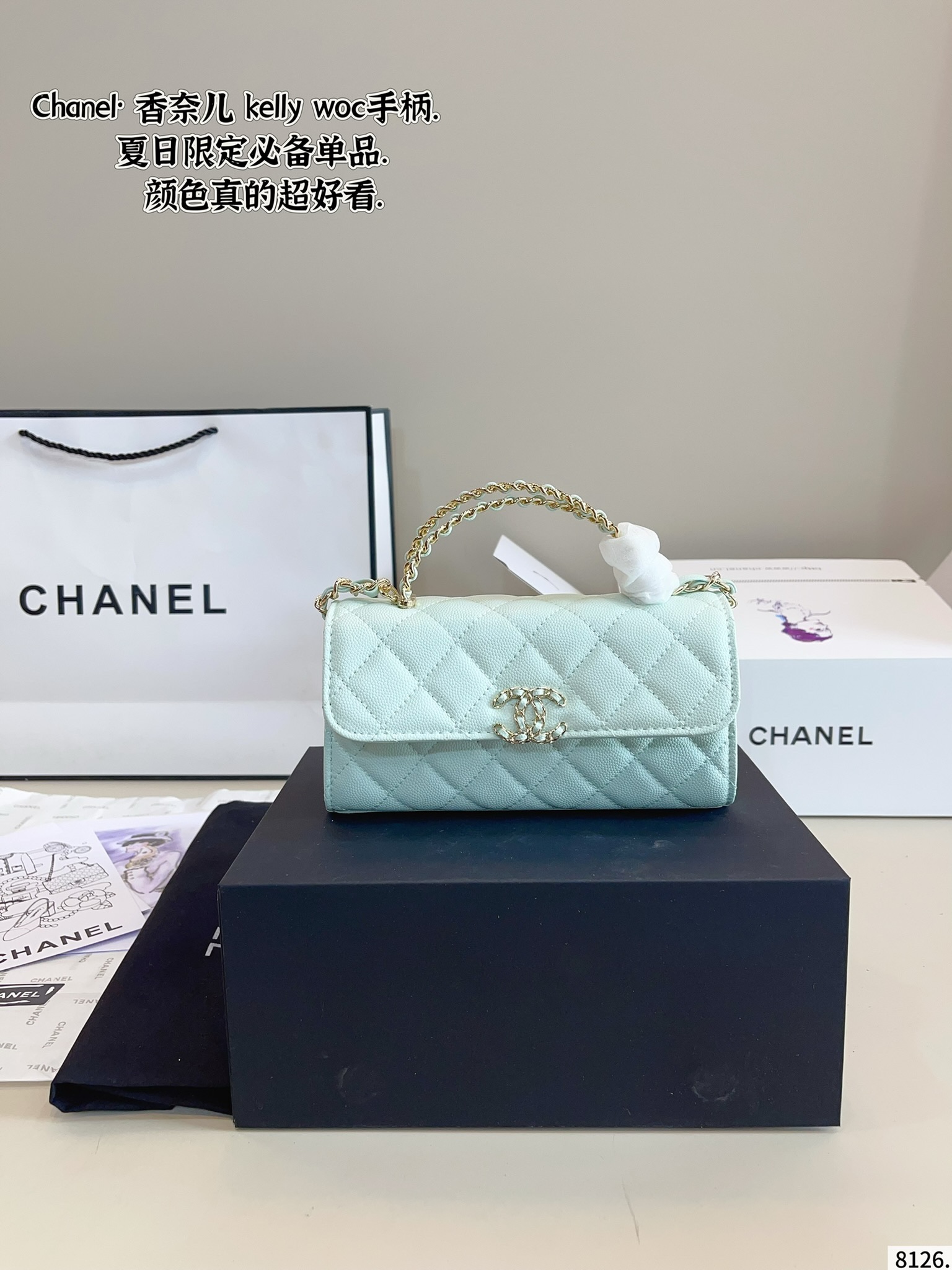 Chanel woc handle kelly bag
