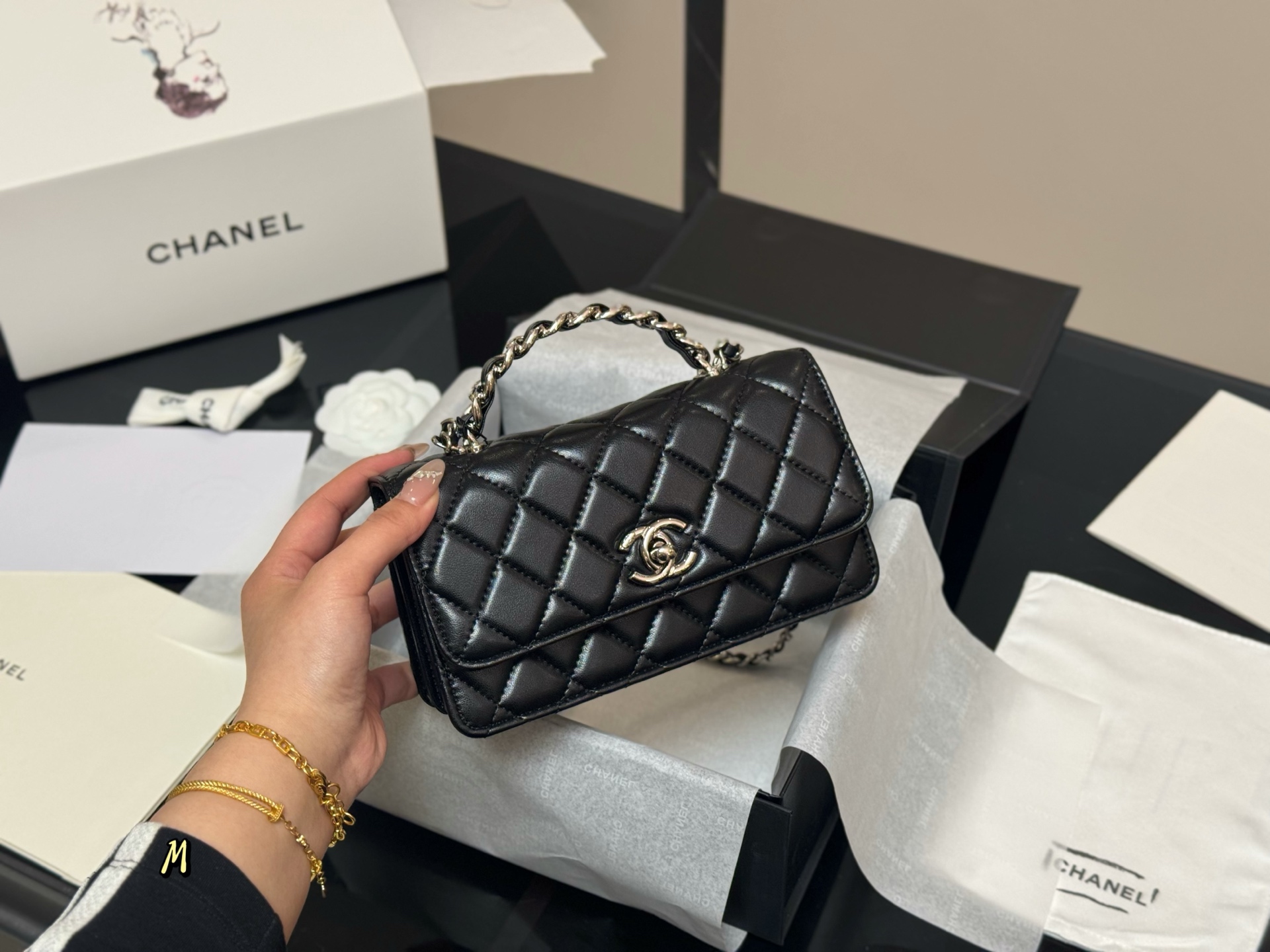 Chanel woc handle organ bag