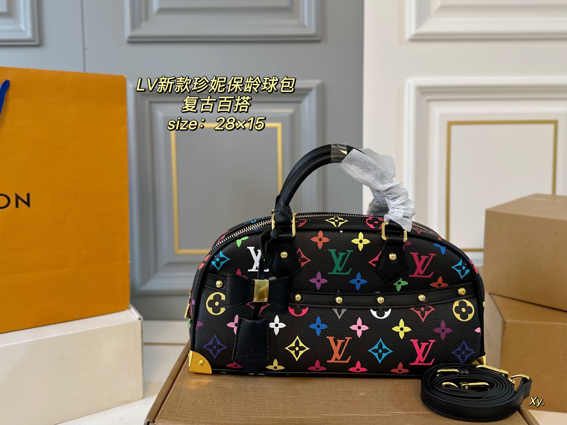 LV old flower Jenny bowling bag