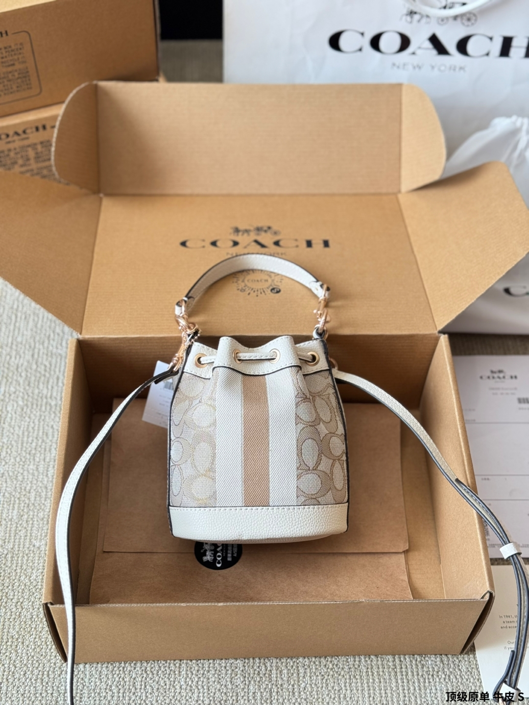 Coach Spring/Summer Mini Bucket Bag Hand Crossbody Bag