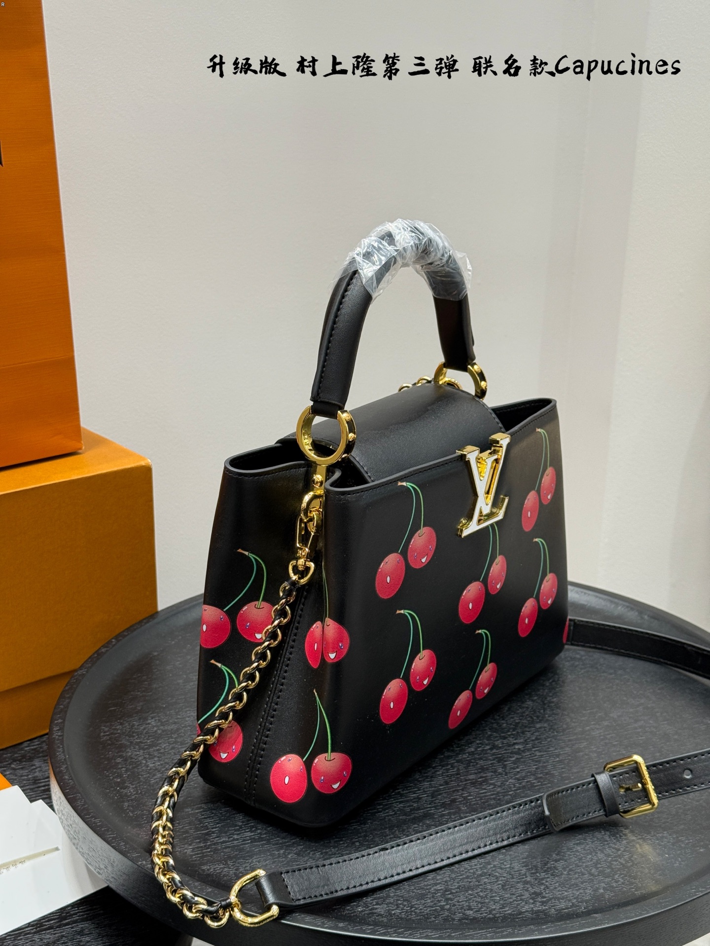LV capucines cherry handbag