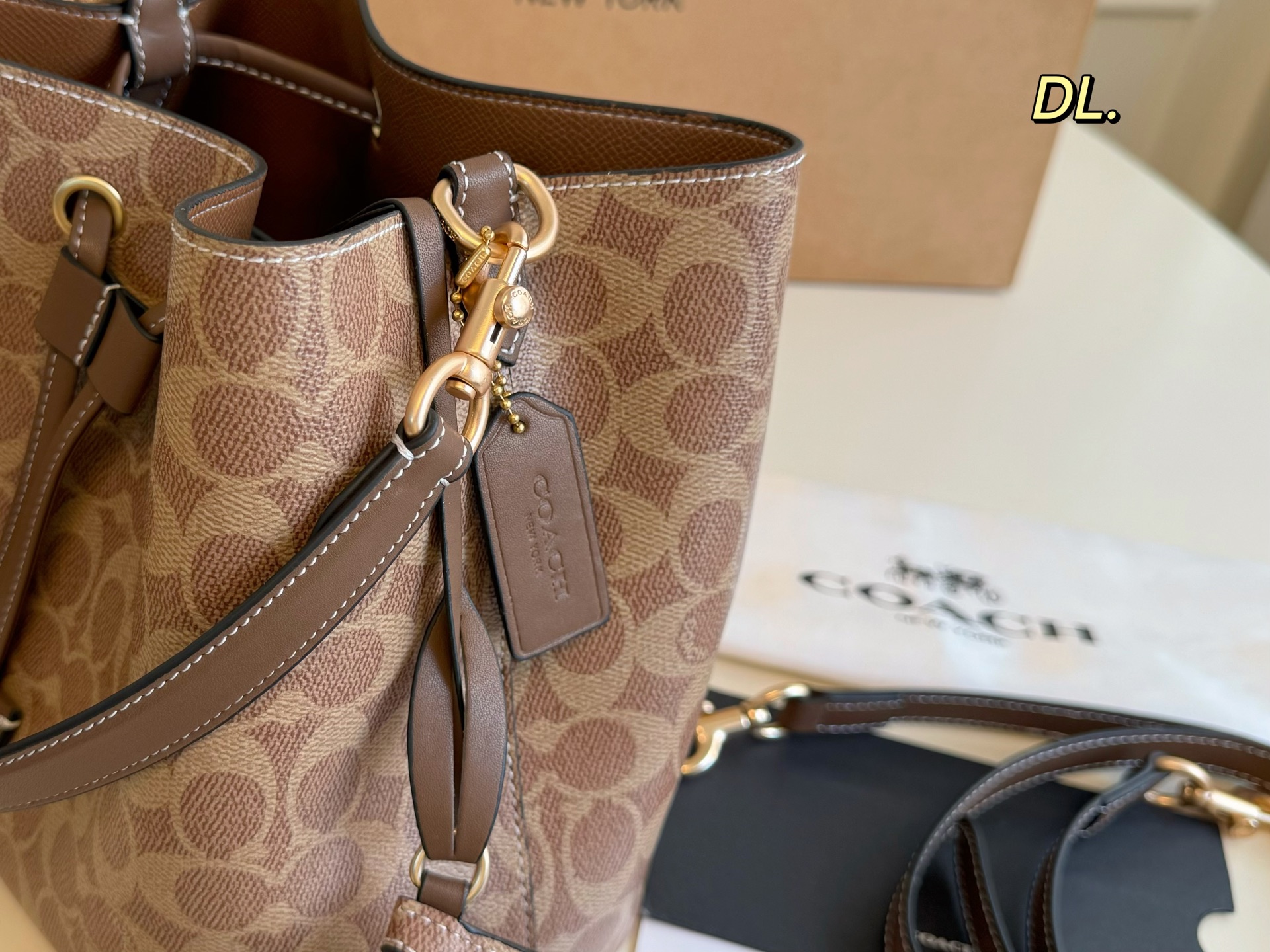 Coach's new Rowan bucket drawstring bag