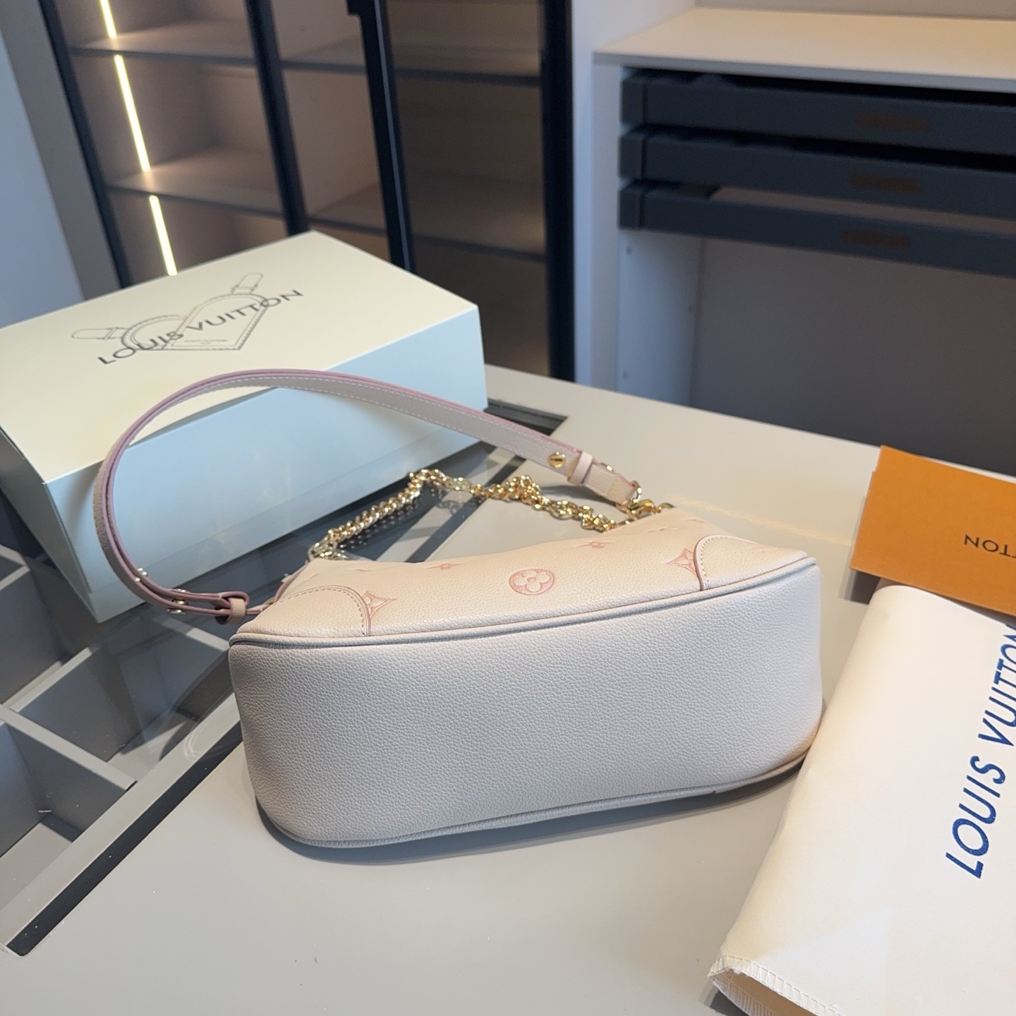 LV's latest strawberry milk series croissant