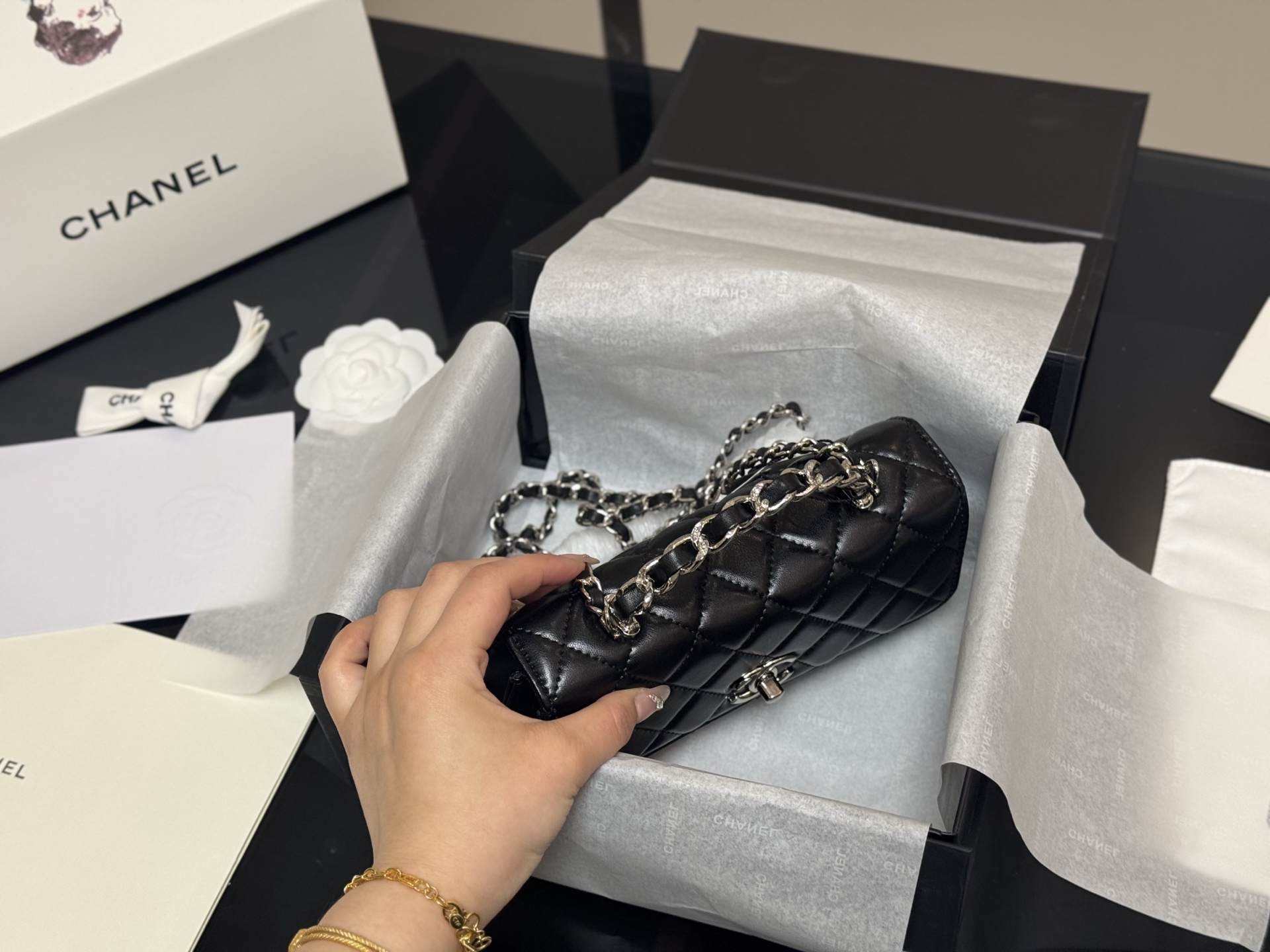 Chanel woc handle organ bag