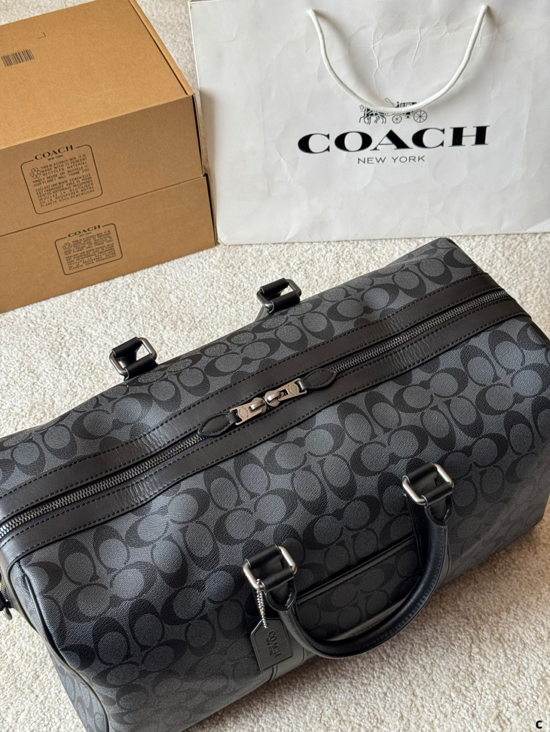 coach men's versatile travel bag