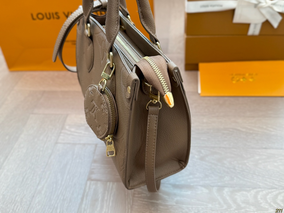 LV tote bag limited edition lvonthego salt retro college style