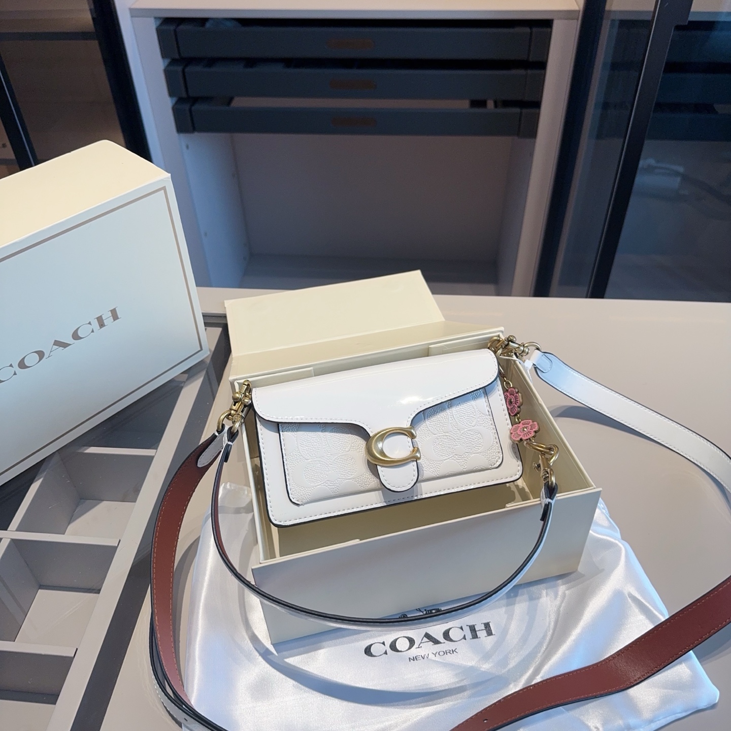 Coach's new patent leather embossed Dionysus bag tall version