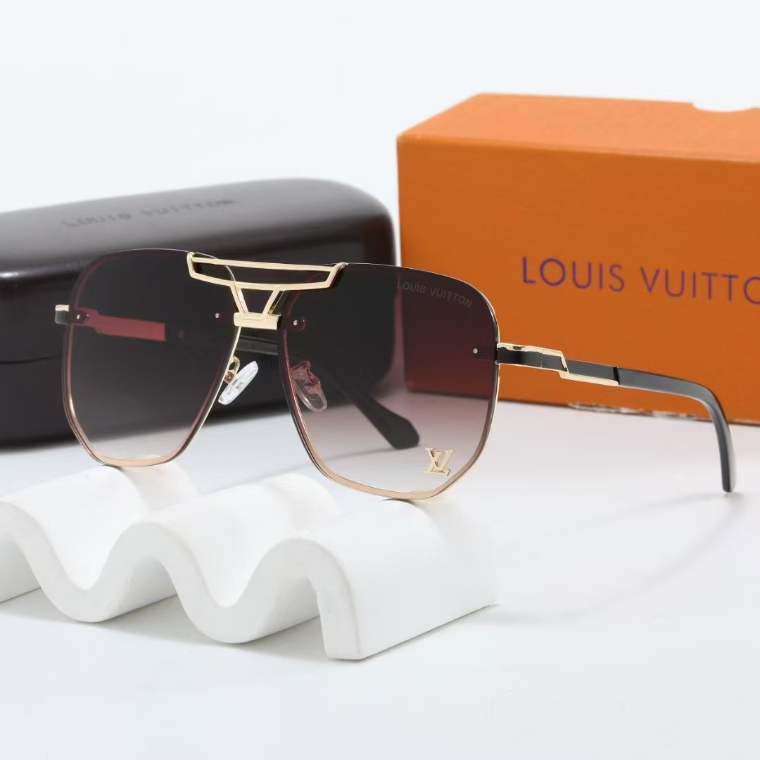 LV sunglasses are slim and versatile