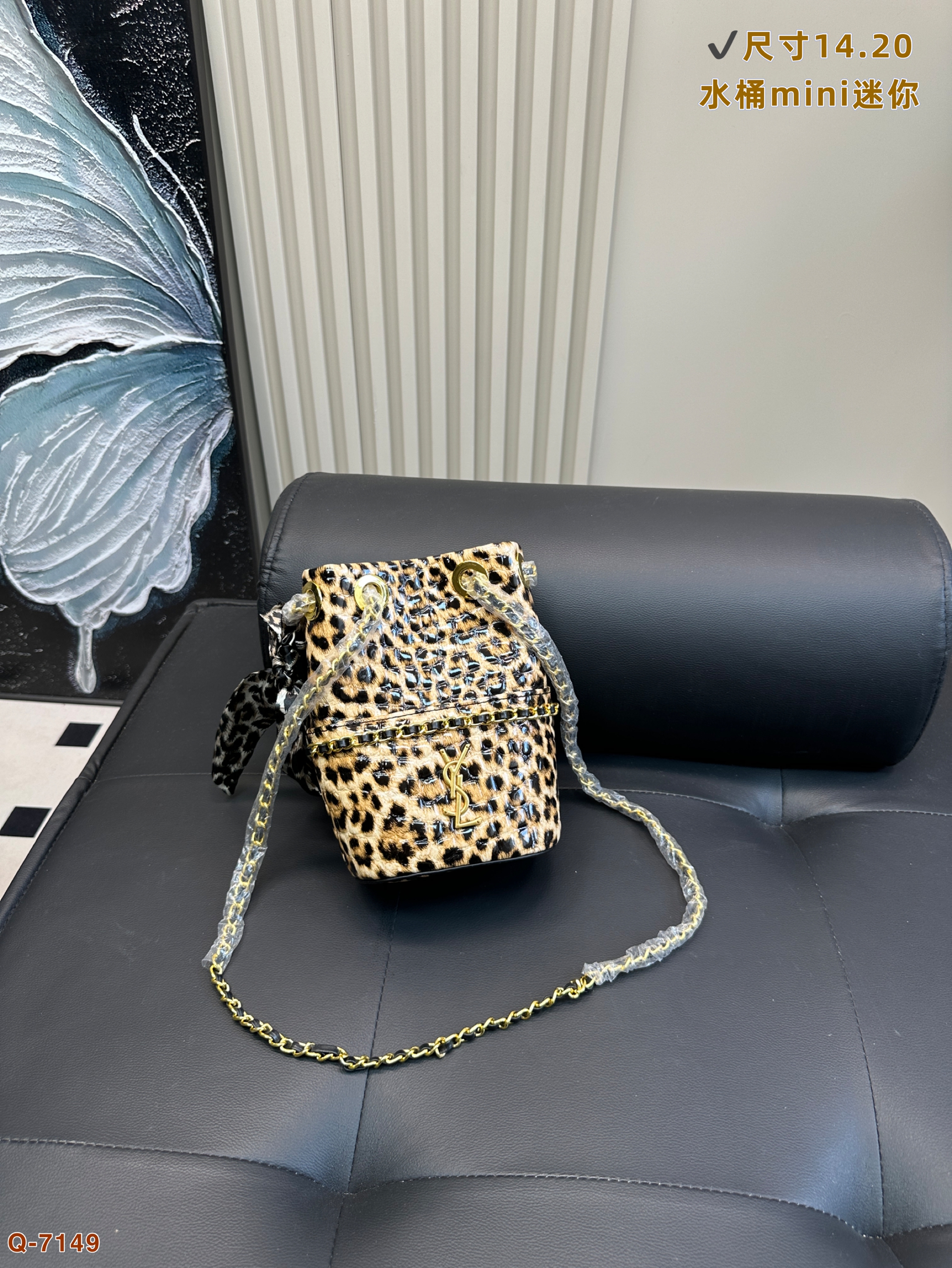 YSL Mini canoe bucket bag