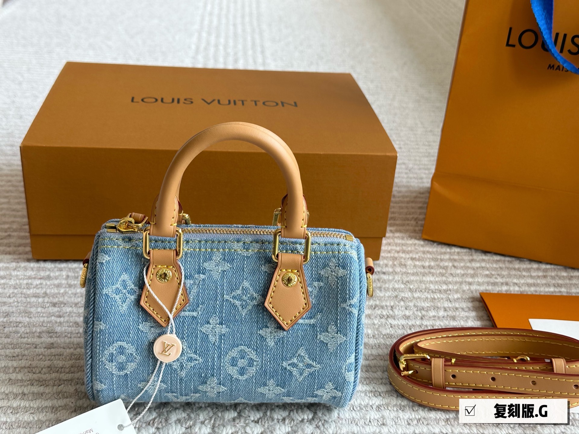 Louis Vuitton vintage Tannin nano speedy bag