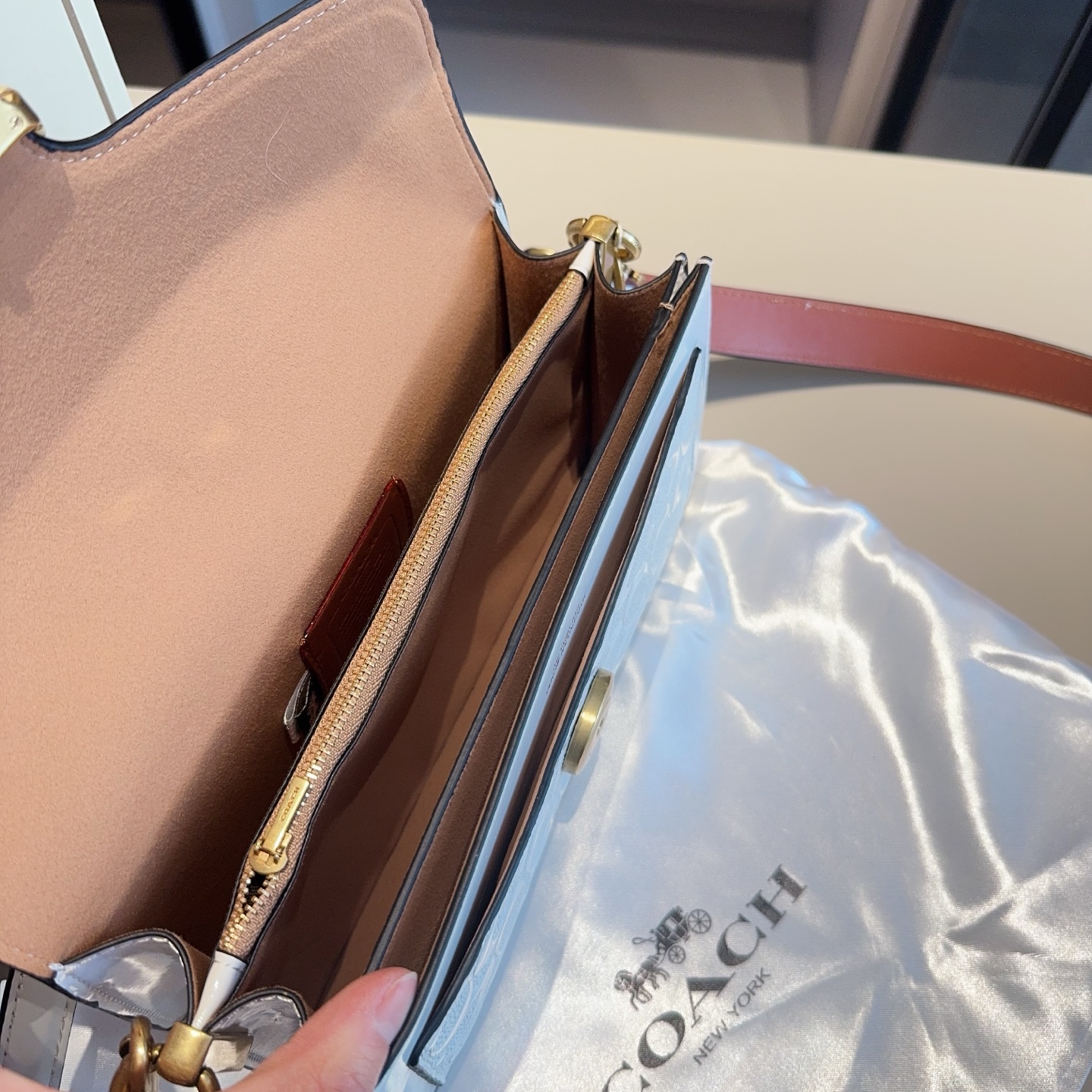 Coach's new patent leather embossed Dionysus bag tall version