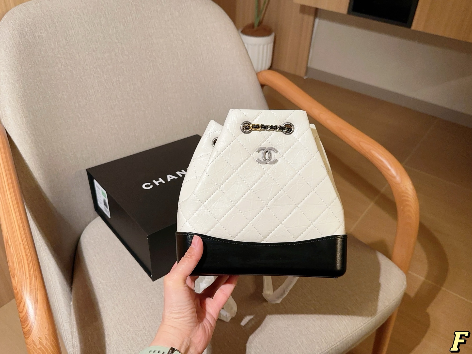 Chanel gabrielle stray pull-out backpack