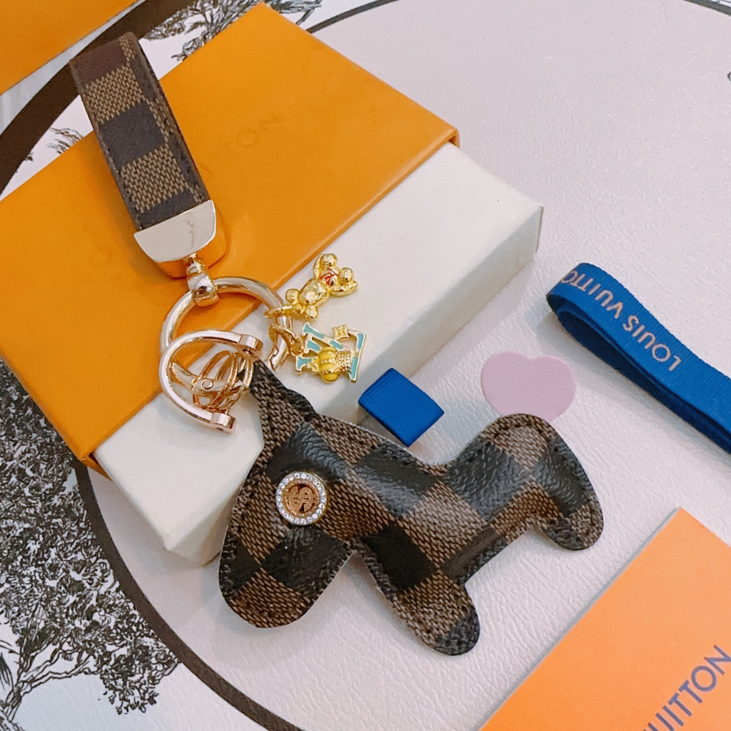 LV keychain bag buckle