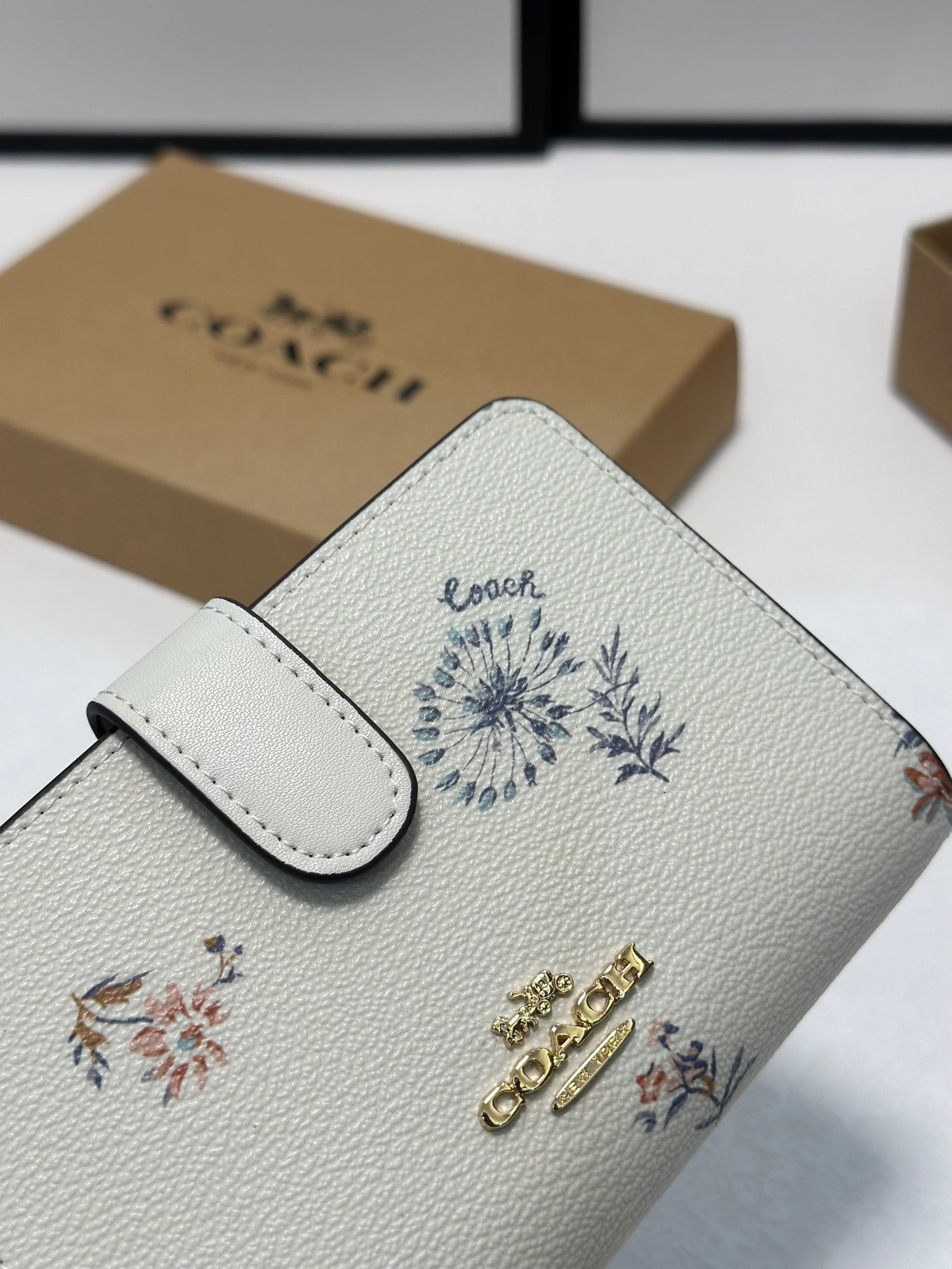 Coach Printed Card Holder Wallet
