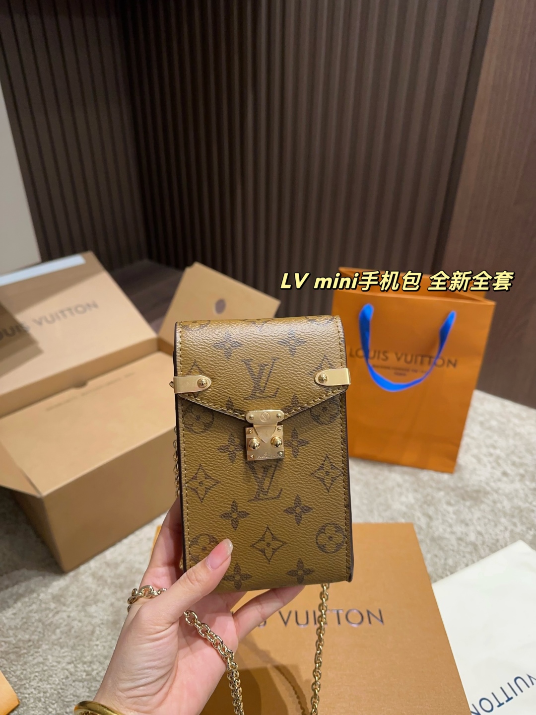 LV mini mobile phone bag
