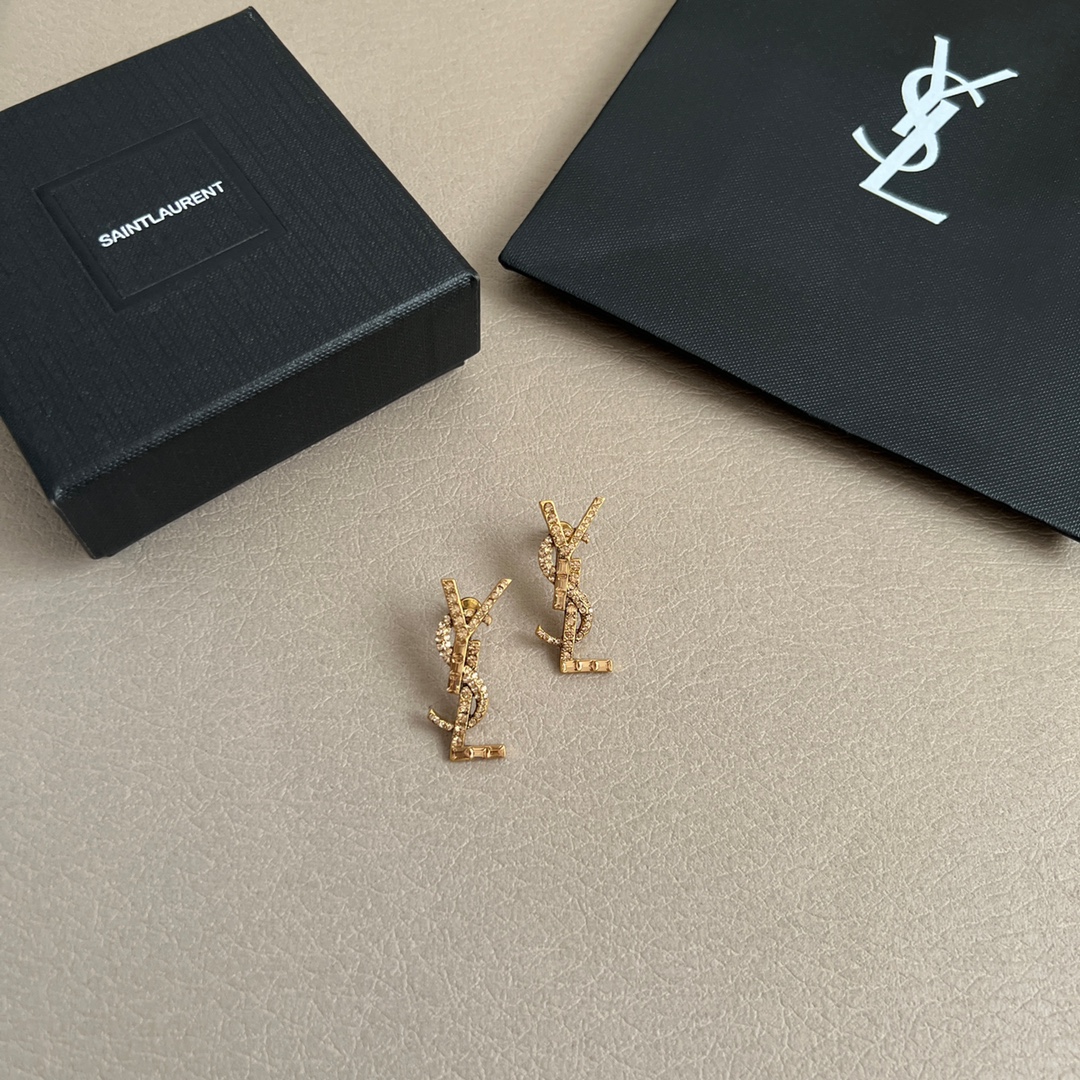 Earrings earrings letter style 2025 hot style high-end light luxury design for women