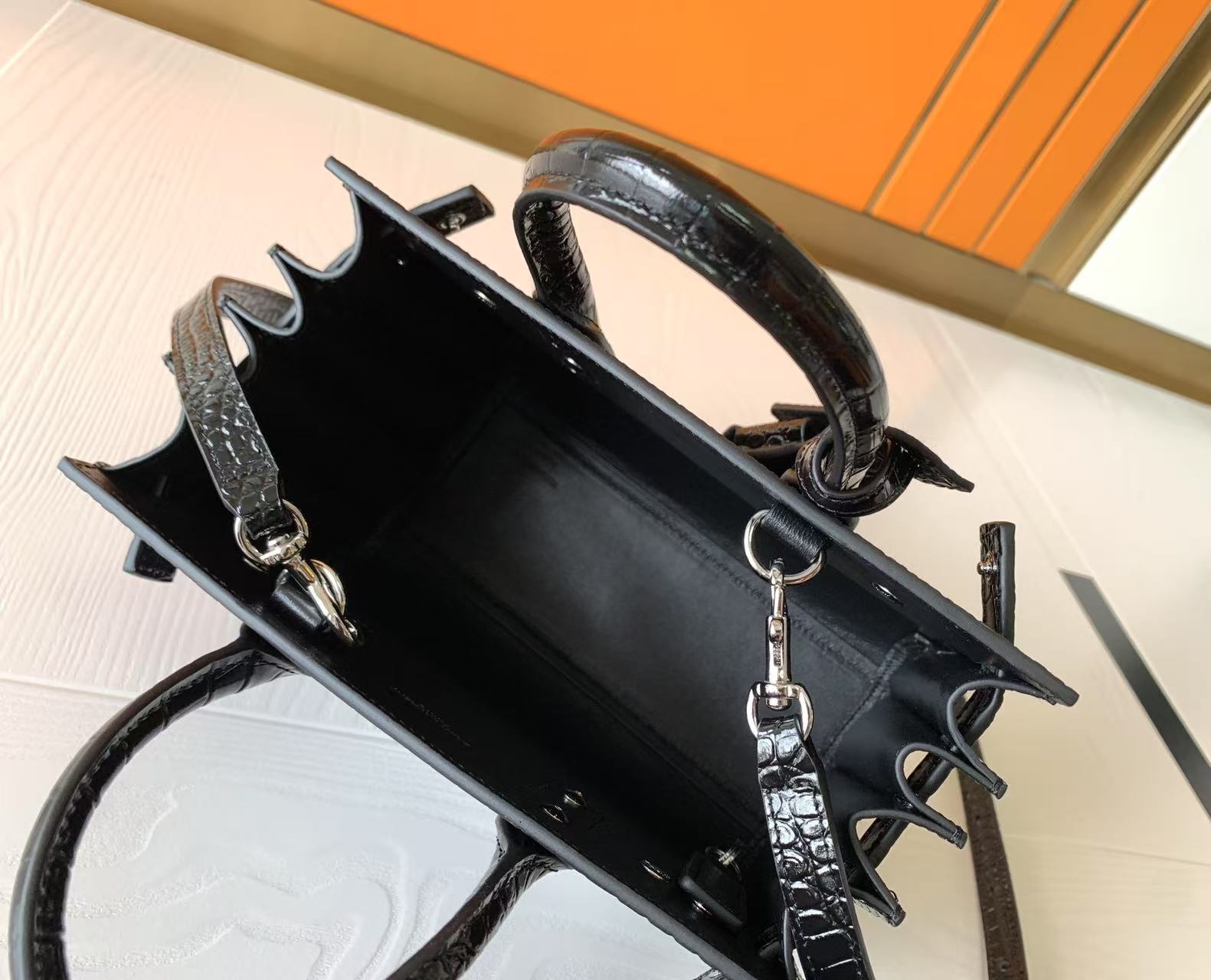 YSL crocodile pattern organ bag 12A quality