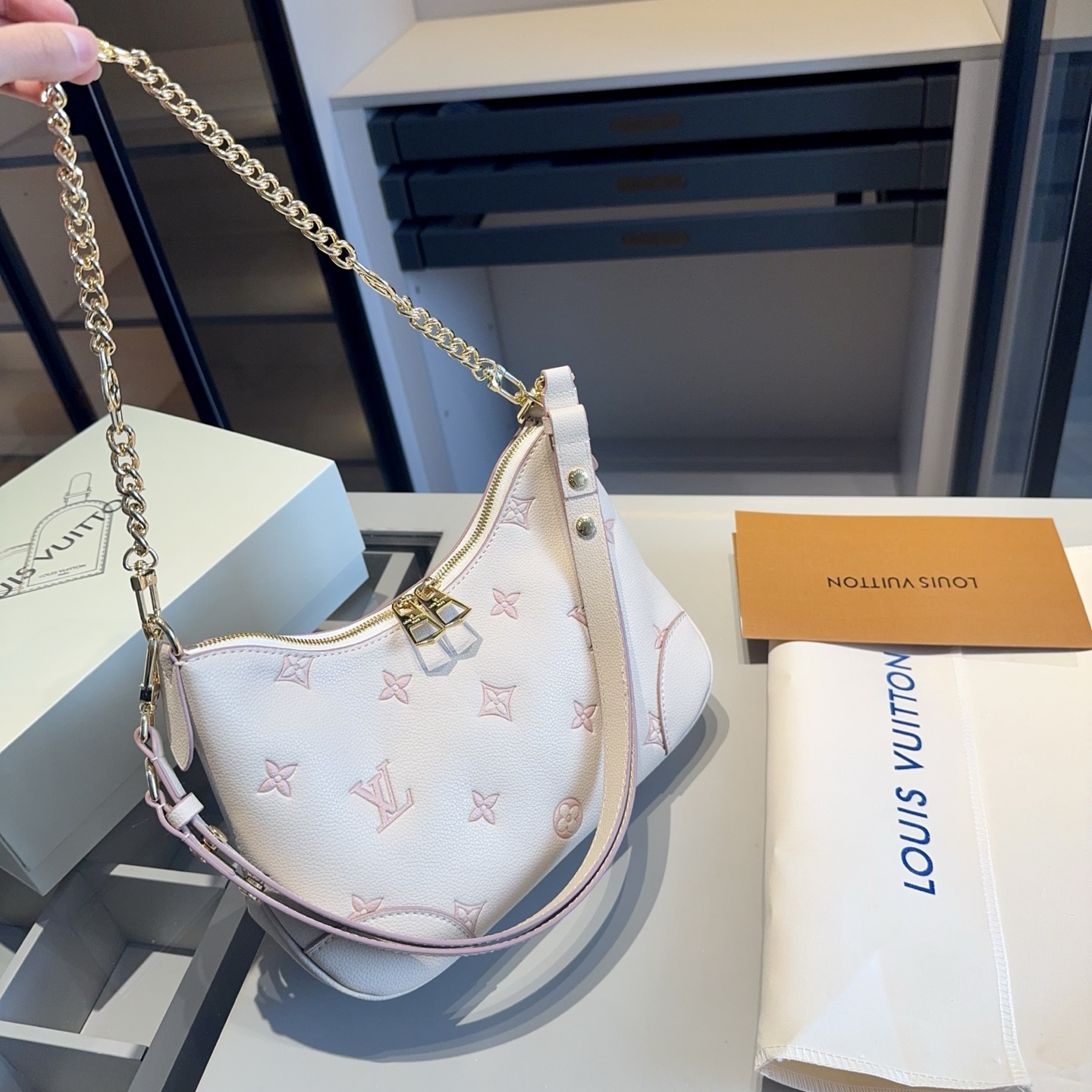 LV's latest strawberry milk series croissant