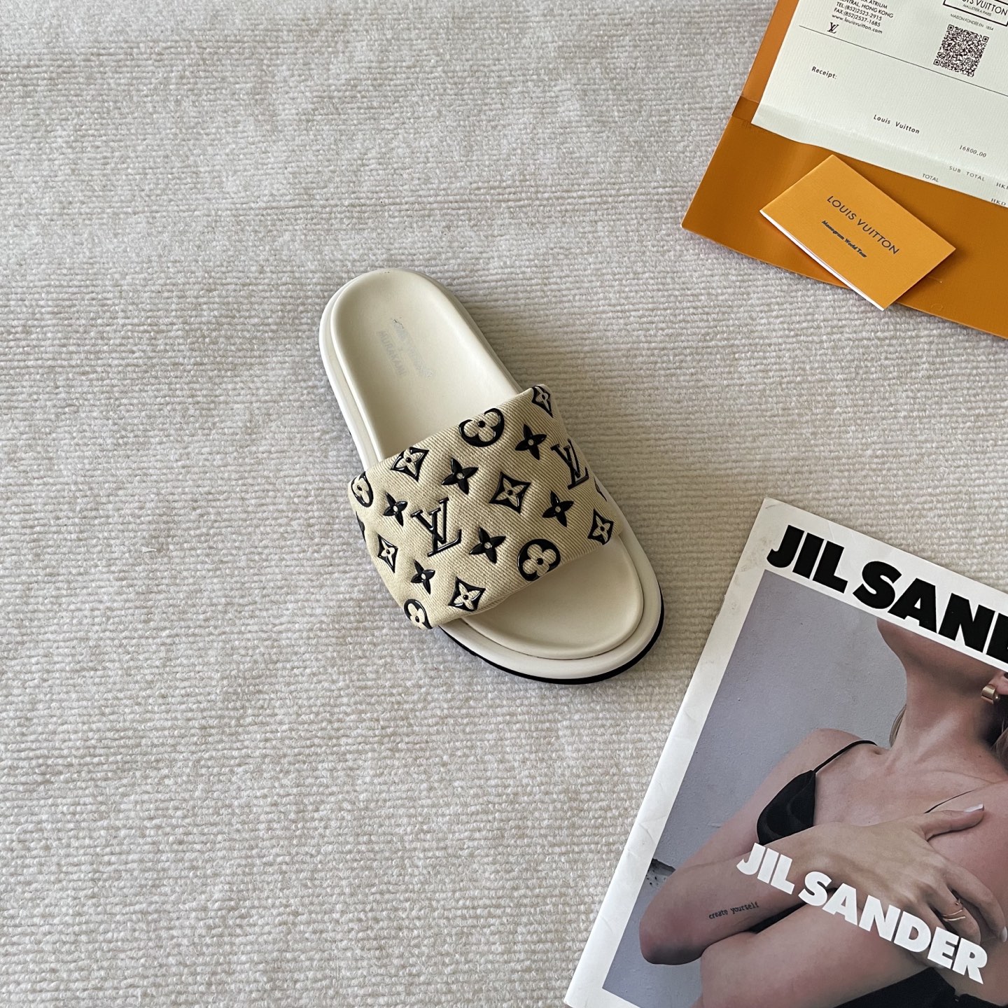 LV Early Spring Letter Buckle Sandals