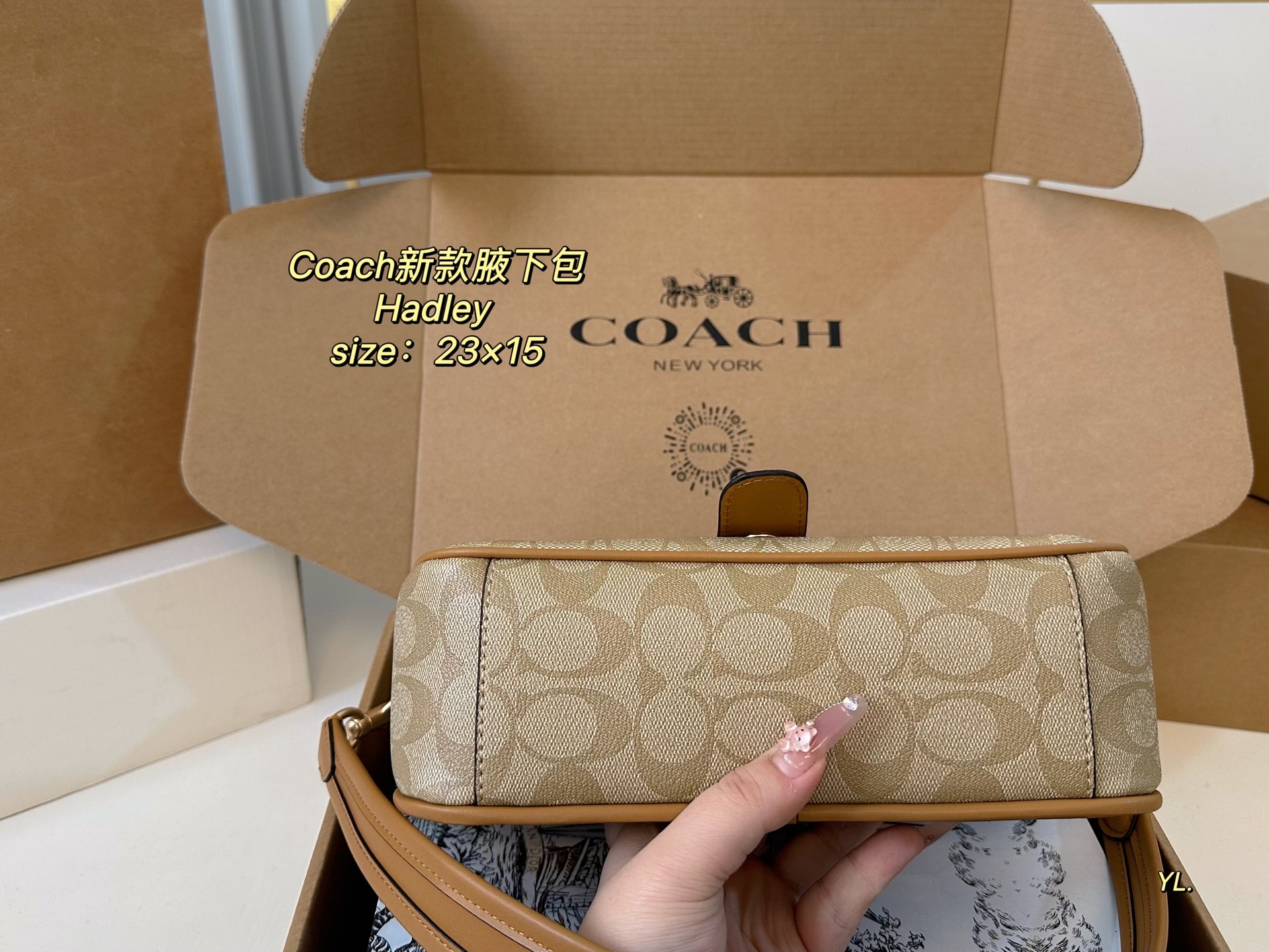 COACH new Hadley underarm bag