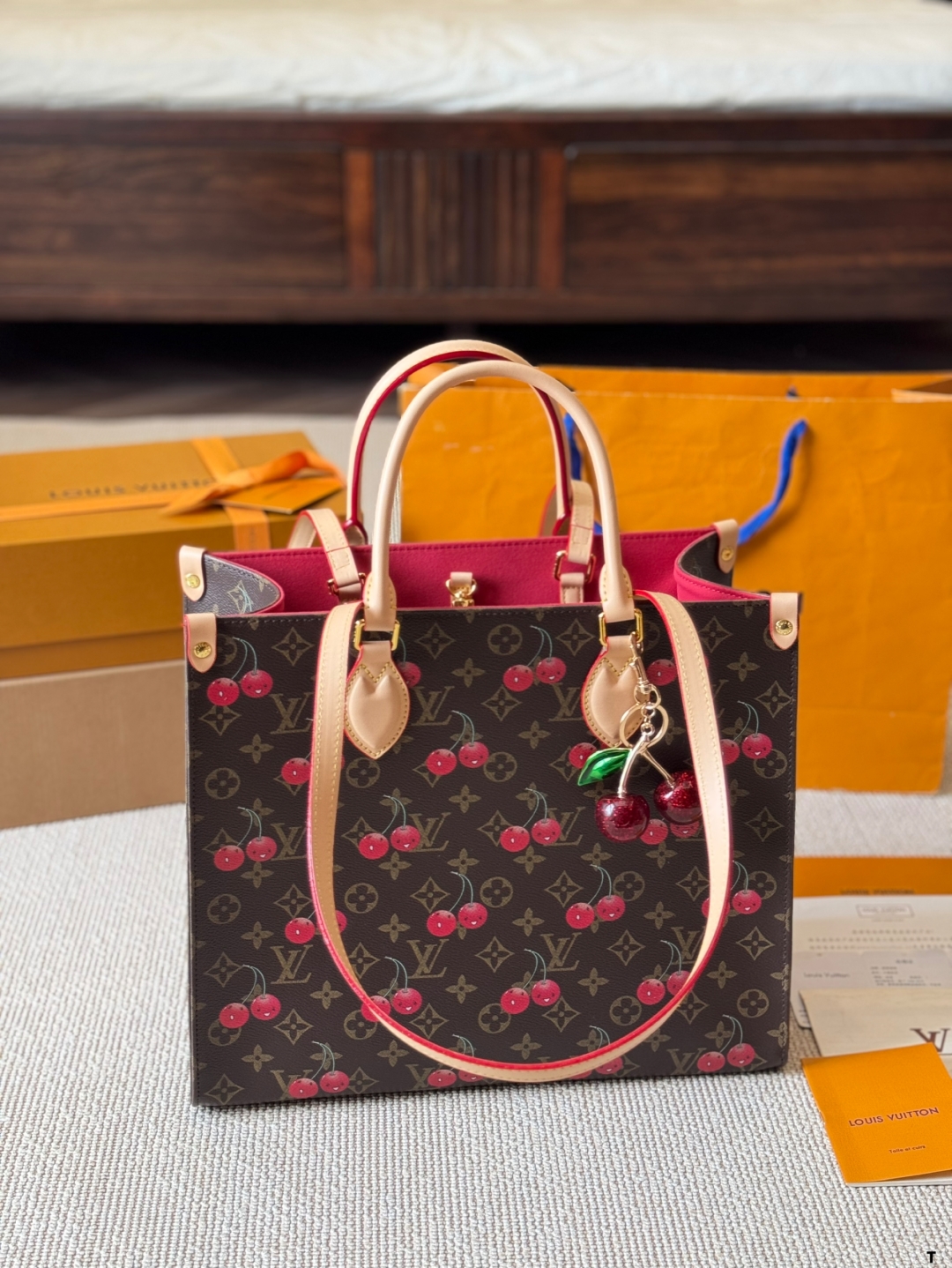 LV Cherry tote bag