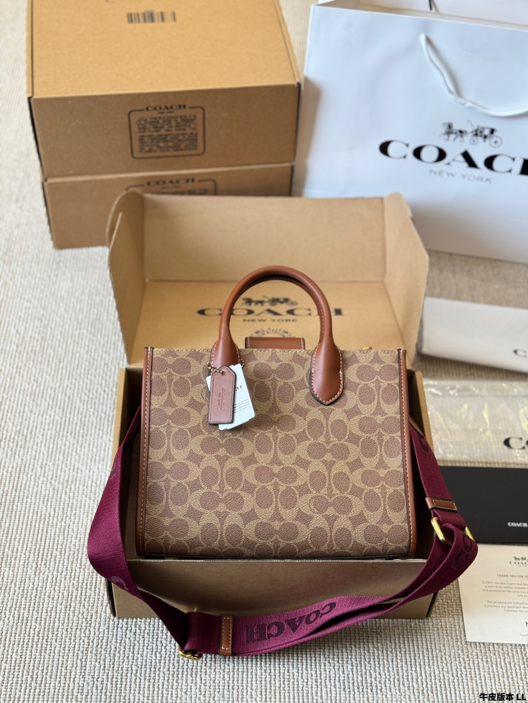 Coach Small Tote Bag is beautiful and practical