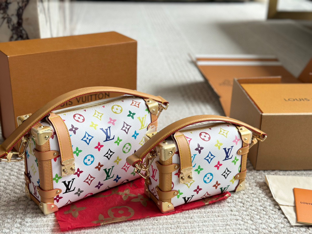 LV trunk armpit shoulder handbag