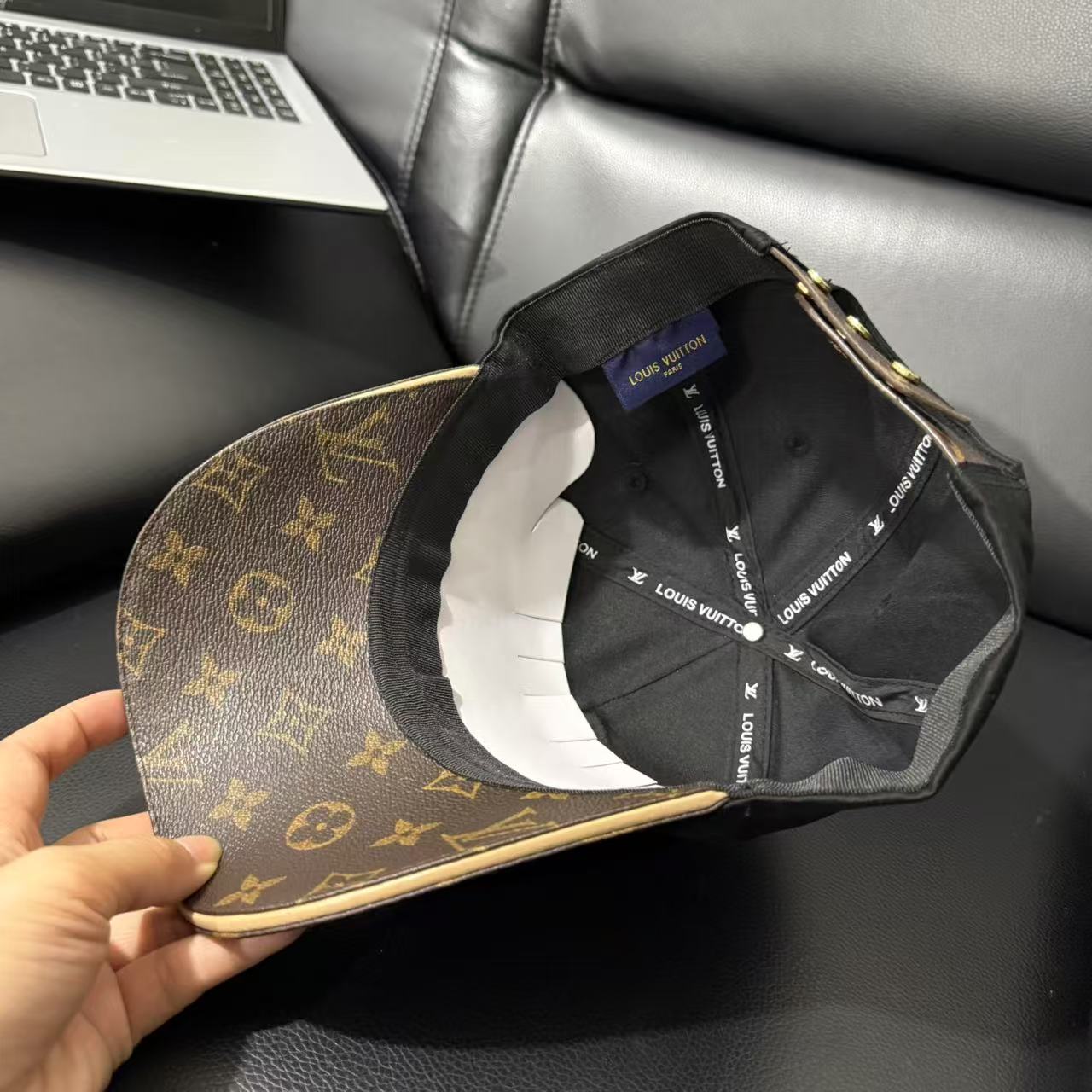 LV patchwork fashion baseball cap