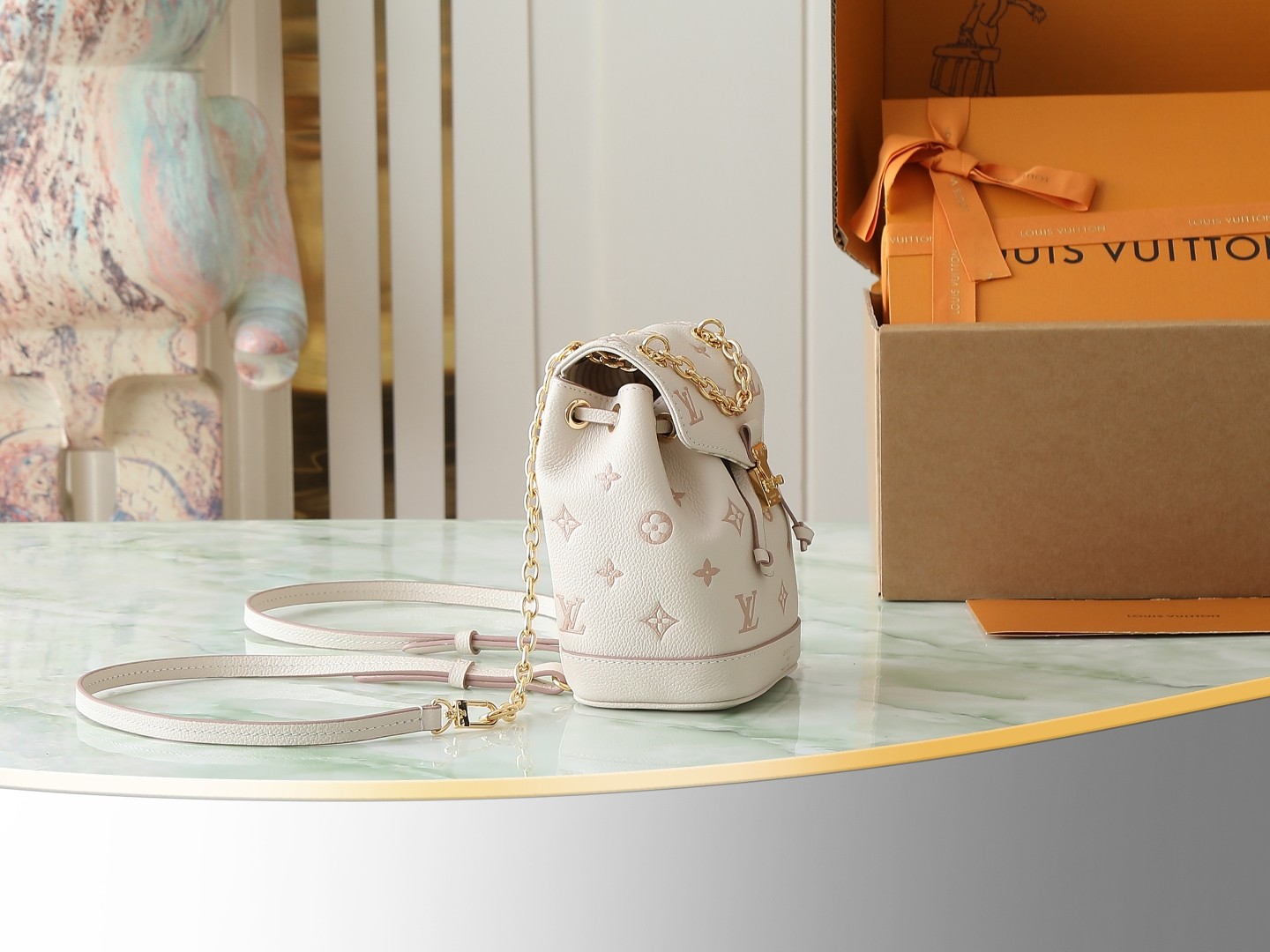 LV Nano Noé monogram backpack