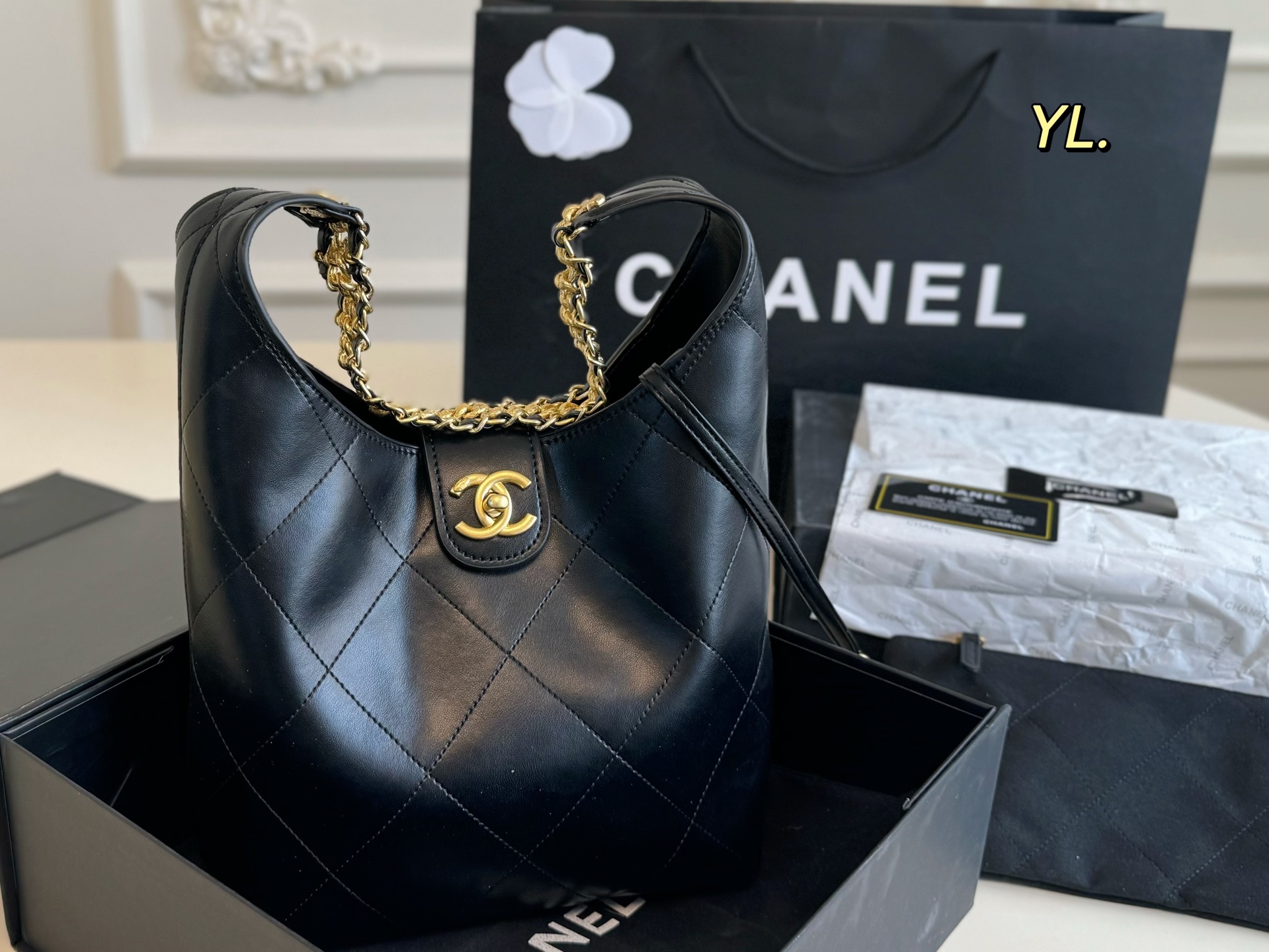 Chanel 25p hobo hippie bag